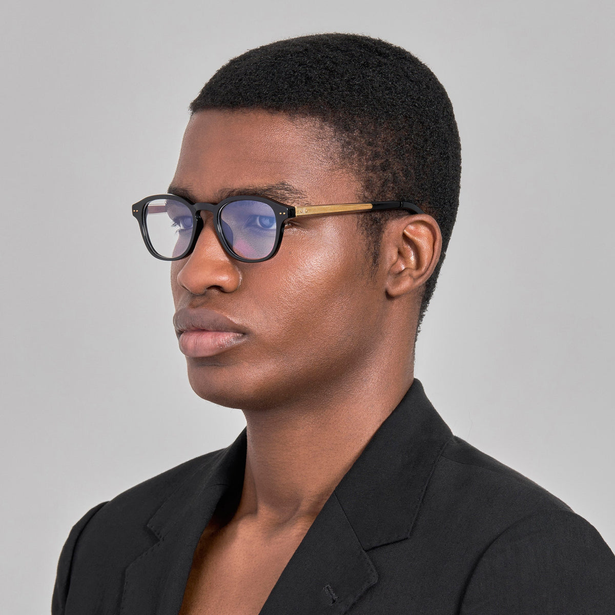 Kim Optical in Black - LINDA FARROW-Optical Frame-