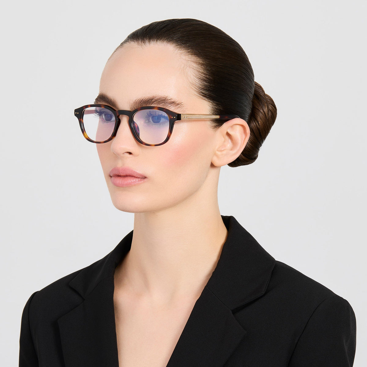 Kim Optical in Dark Tortoiseshell - LINDA FARROW-Optical Frame-