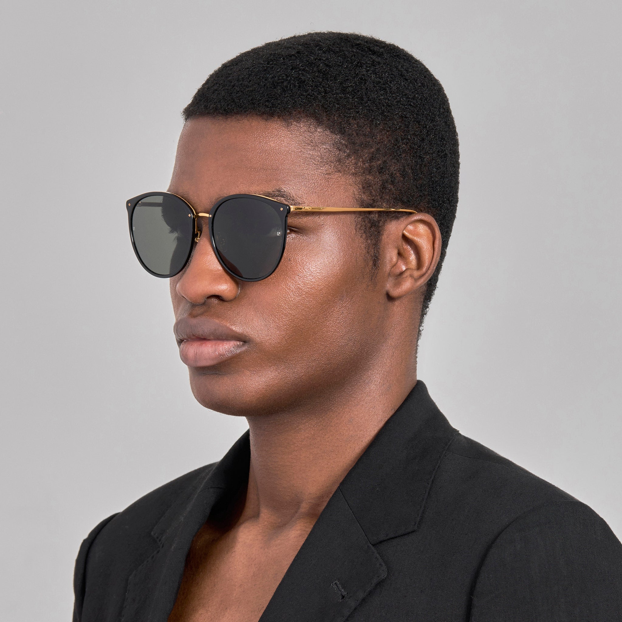 Kings Sunglasses in Black - LINDA FARROW-Sunglasses-