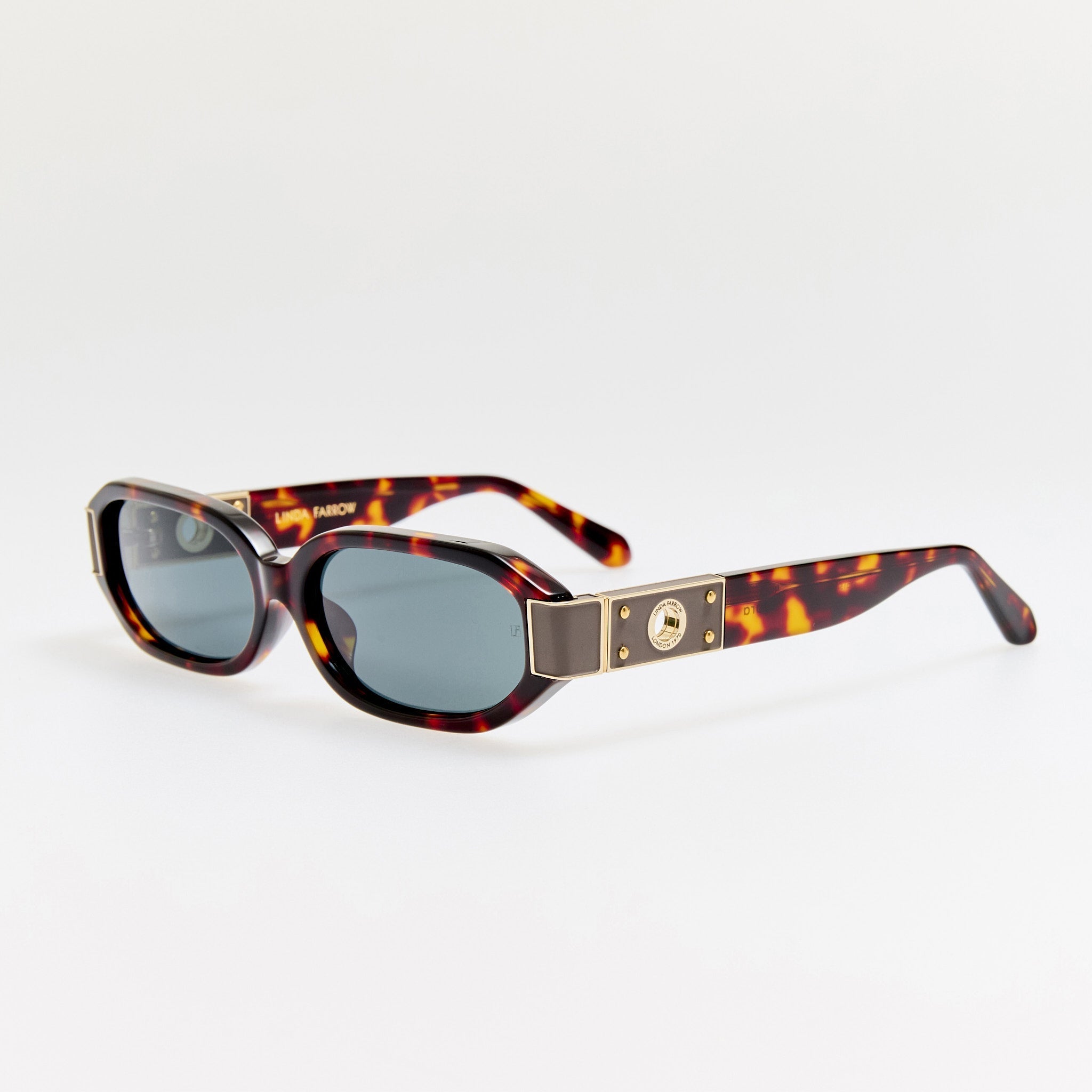Laura Sunglasses in Dark Tortoiseshell - LINDA FARROW - Sunglasses - 
