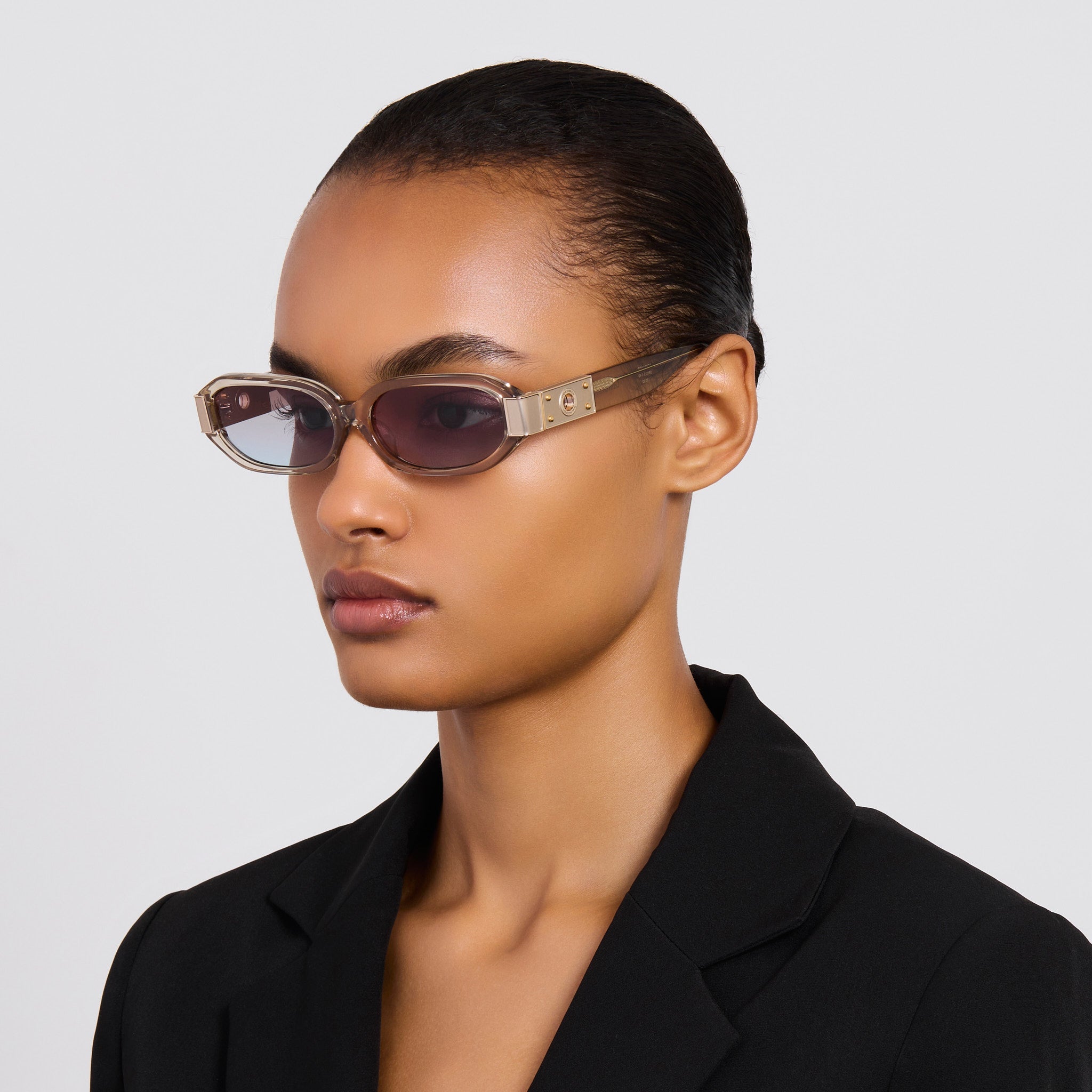 Laura Sunglasses in Truffle and Dusk - LINDA FARROW - Sunglasses - 