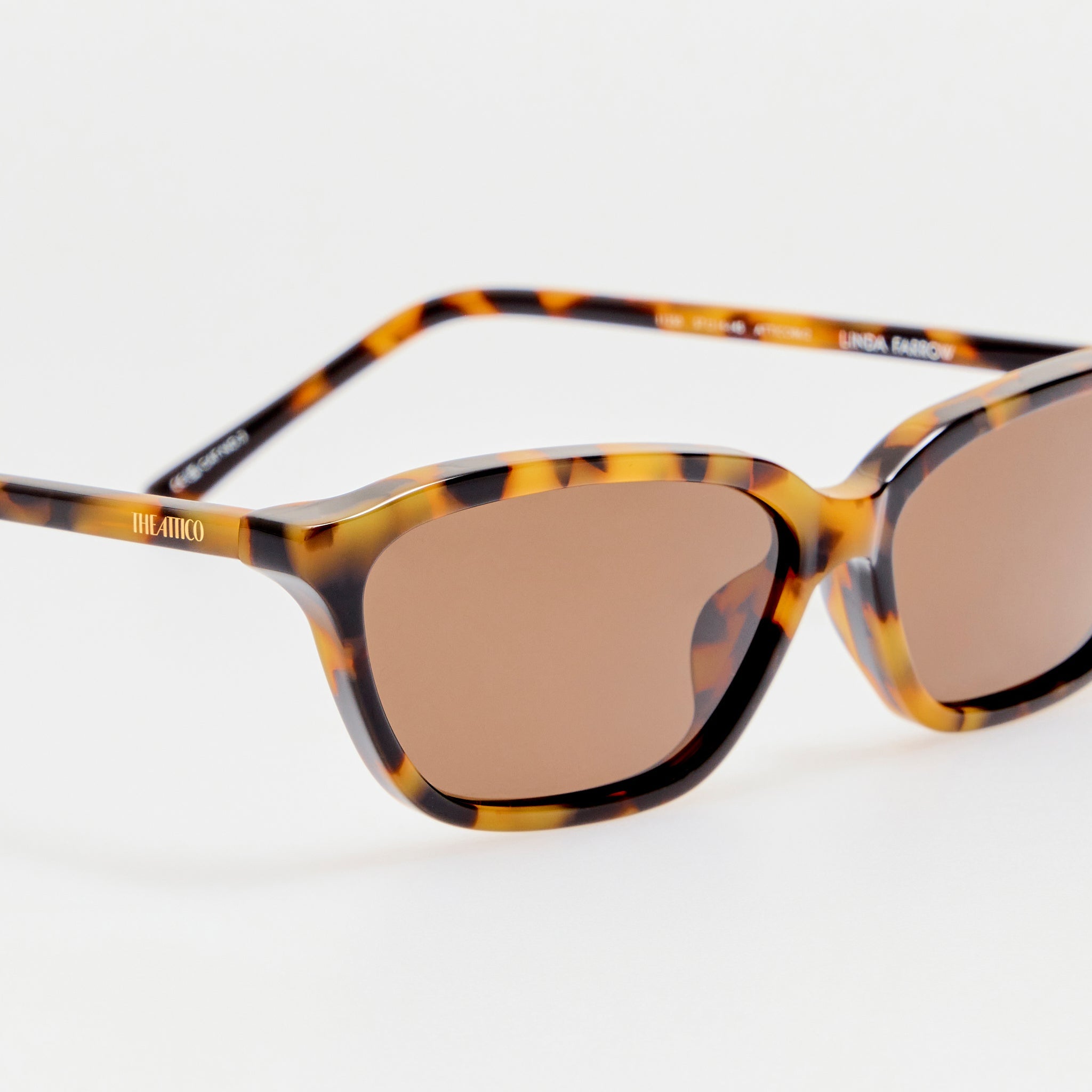 Libby Sunglasses in Tortoiseshell - LINDA FARROW-Sunglasses-