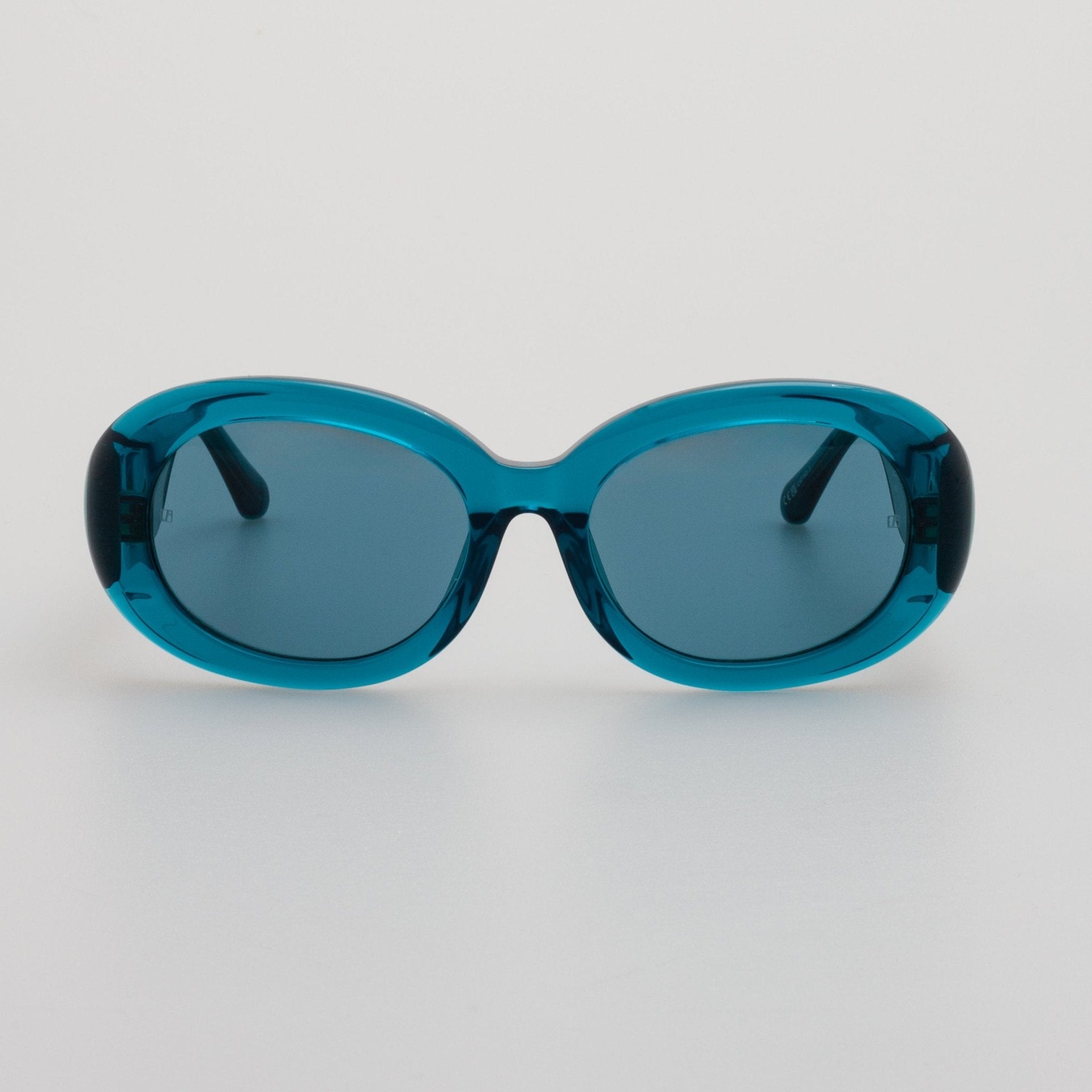 Lina Sunglasses in Aqua - LINDA FARROW - Sunglasses - 