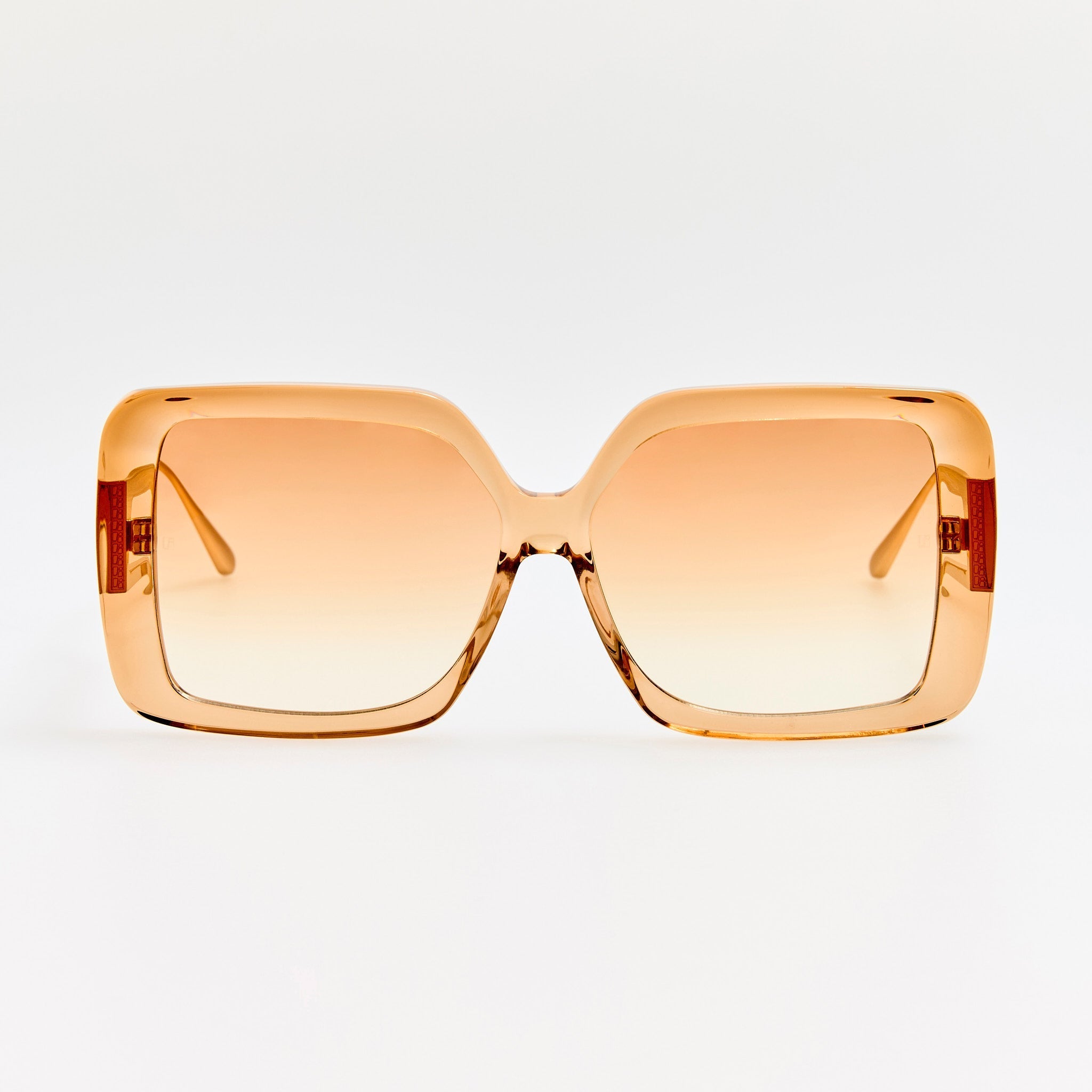 Macy Vista Temple Sunglasses in Honey - LINDA FARROW - Sunglasses - 