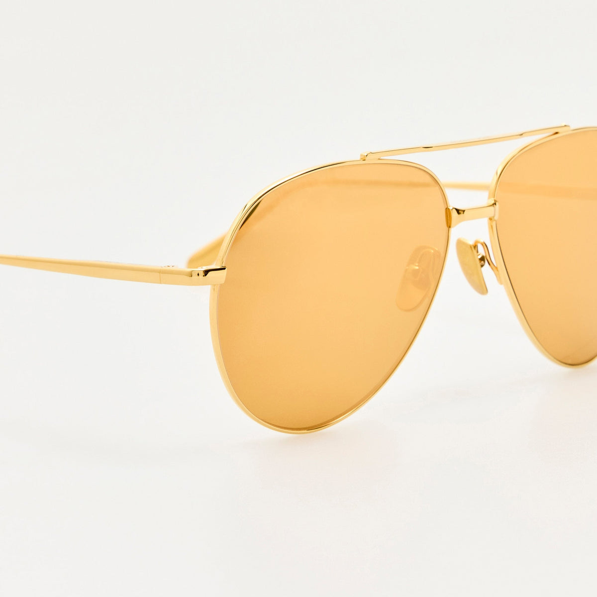 Marcelo Sunglasses in 24K Gold - LINDA FARROW-Sunglasses-