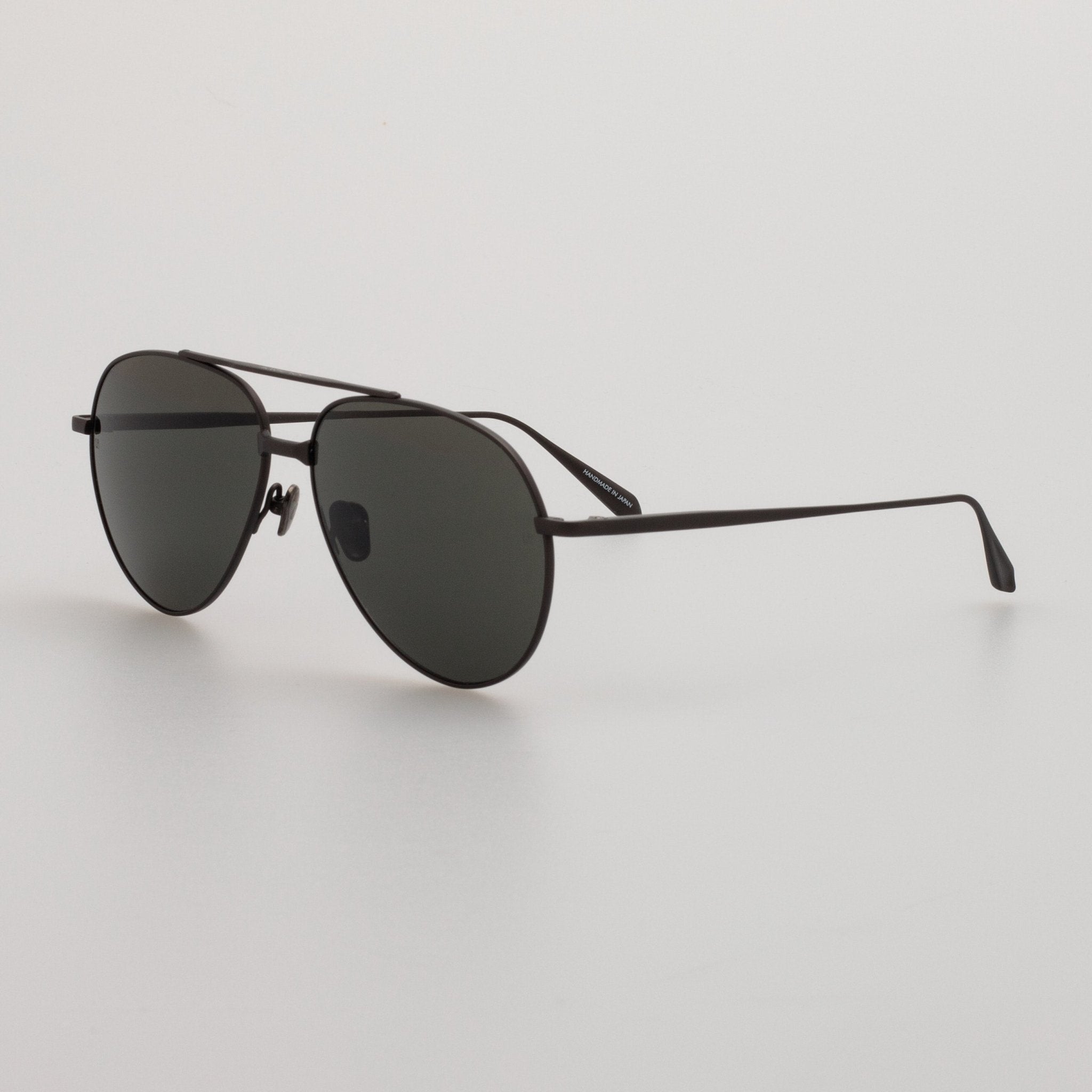 Marcelo Sunglasses in Matt Black Nickel - LINDA FARROW - Sunglasses - 