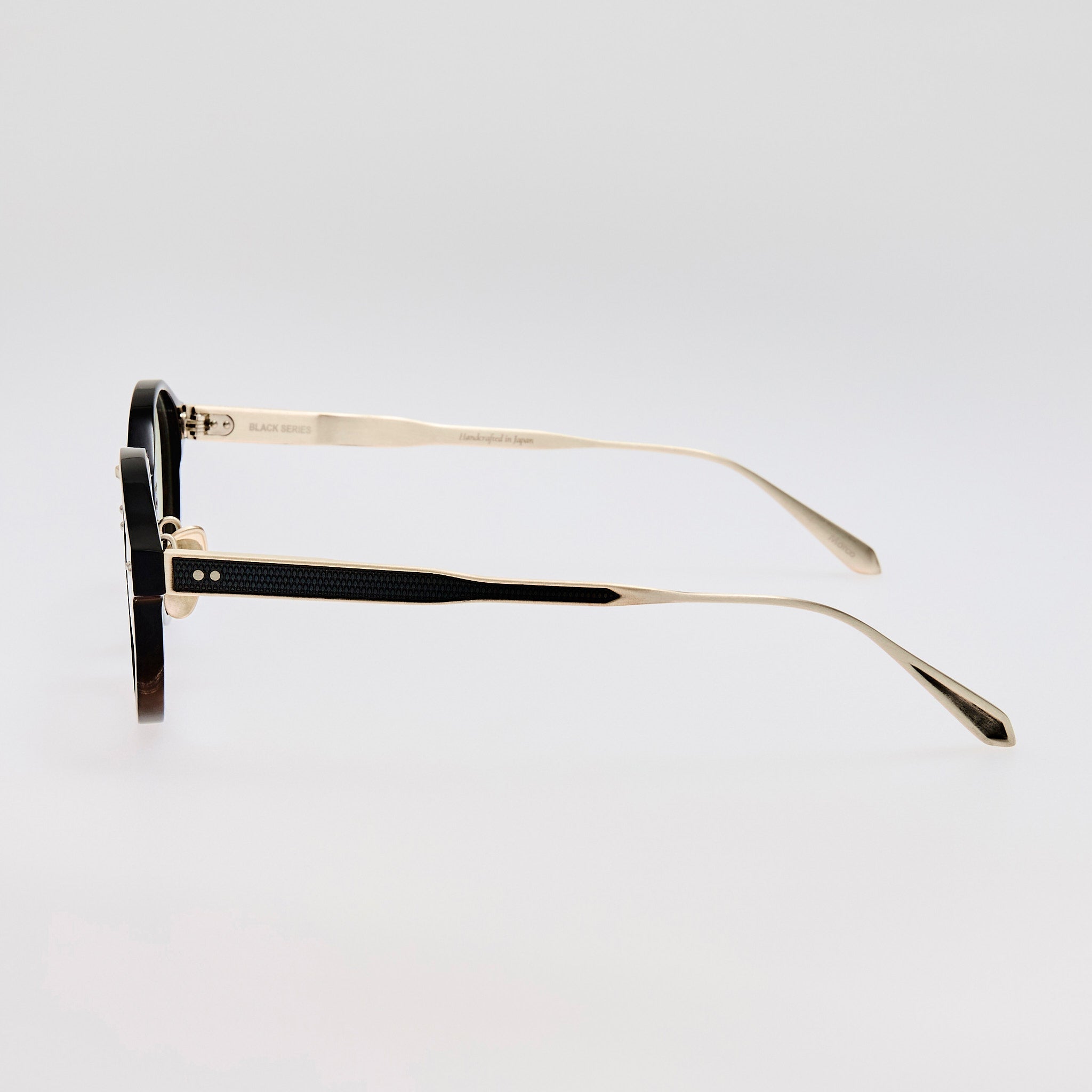 Marco Oval Optical Frame in Buffalo Horn and 925 Sterling Silver - LINDA FARROW - Optical Frame - 