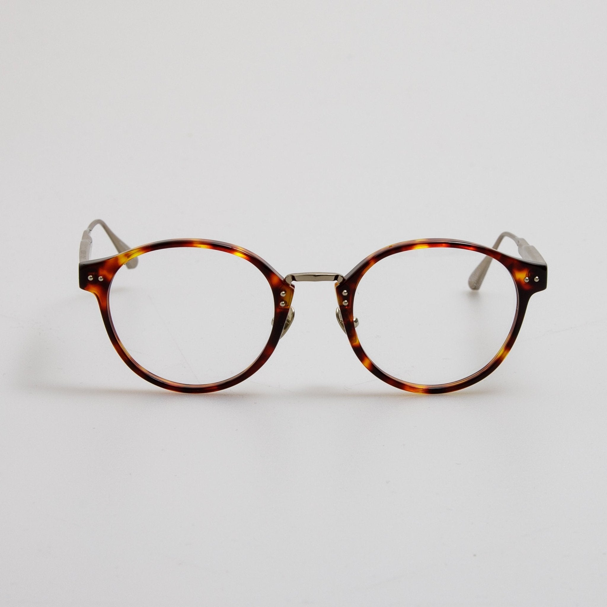 Marco Oval Optical Frame in Dark Tortoiseshell - LINDA FARROW - Optical Frame - 