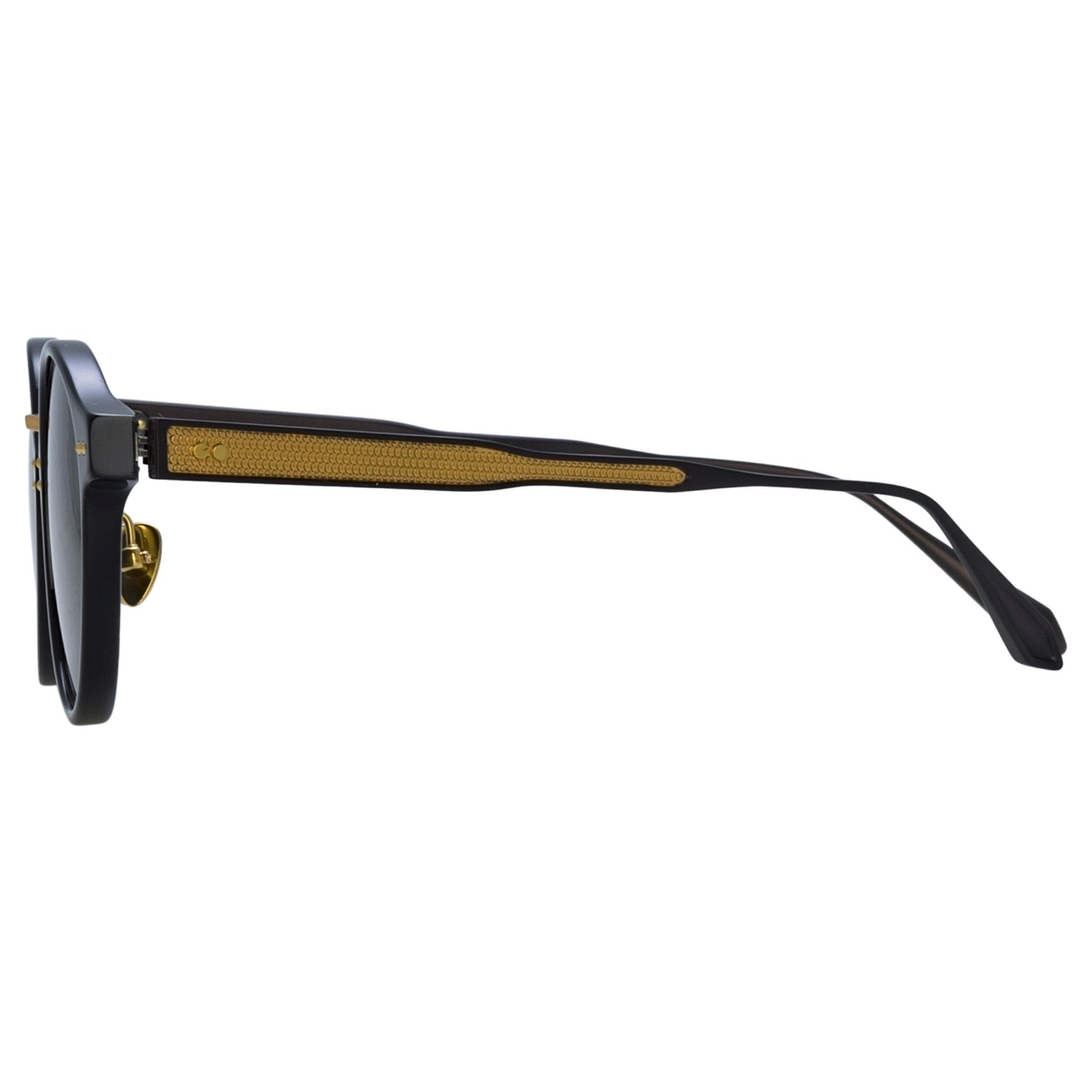 Marco Oval Sunglasses in Black - LINDA FARROW - Sunglasses - 