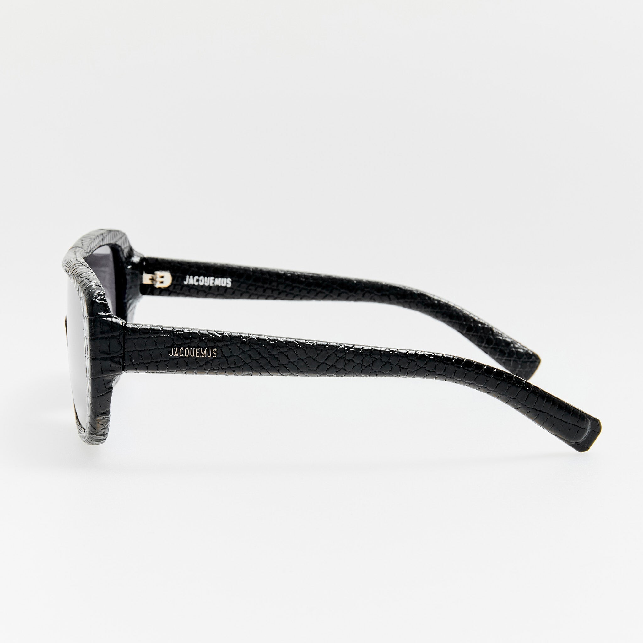 Masco Sunglasses in Black Lizard - LINDA FARROW - Sunglasses - 