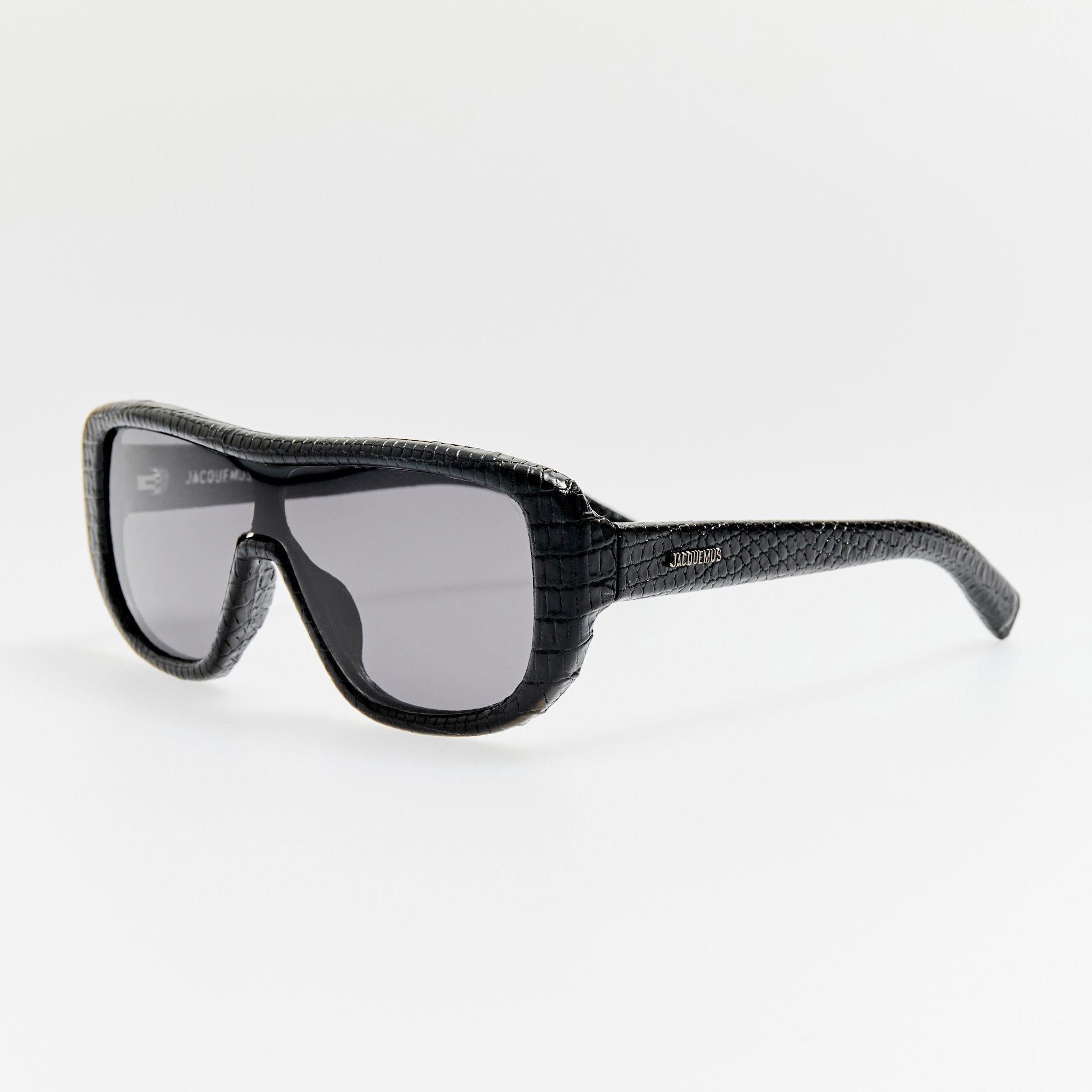 Masco Sunglasses in Black Lizard - LINDA FARROW - Sunglasses - 