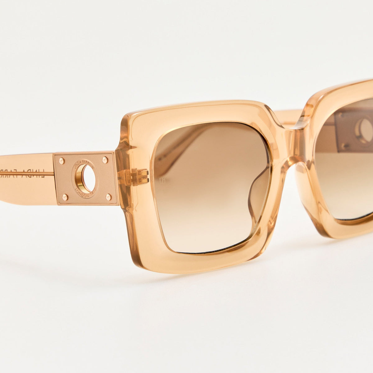Melba Sunglasses in Honey - LINDA FARROW-Sunglasses-