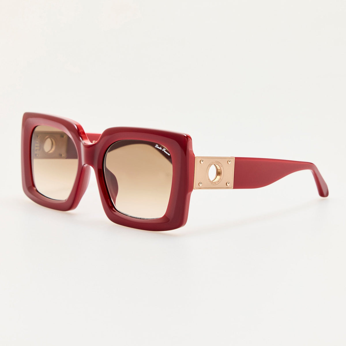 Melba Sunglasses in Scarlet - LINDA FARROW-Sunglasses-