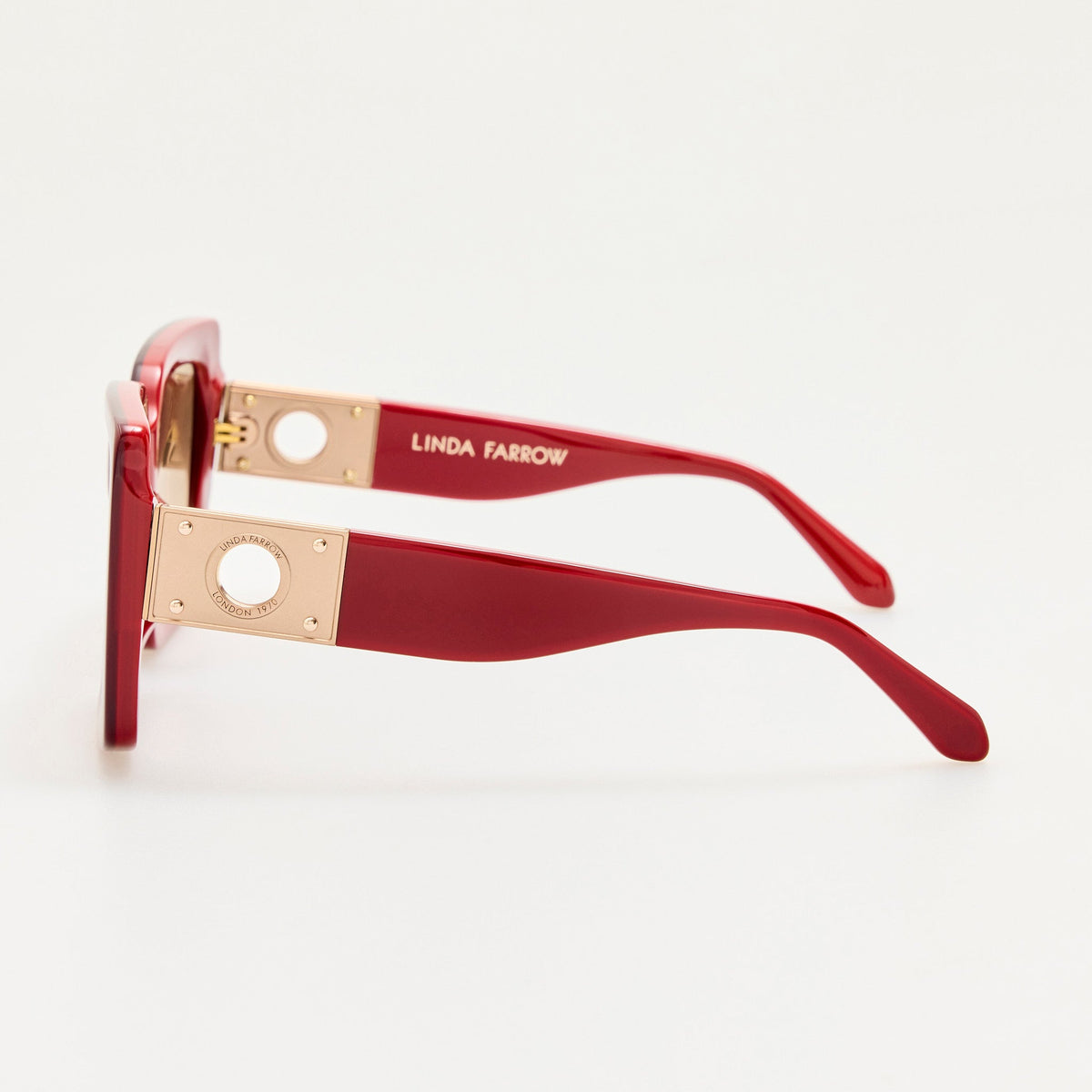 Melba Sunglasses in Scarlet - LINDA FARROW-Sunglasses-