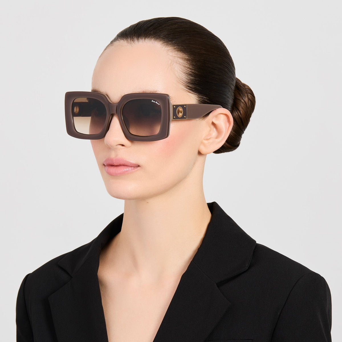 Melba Sunglasses in Taupe - LINDA FARROW-Sunglasses-