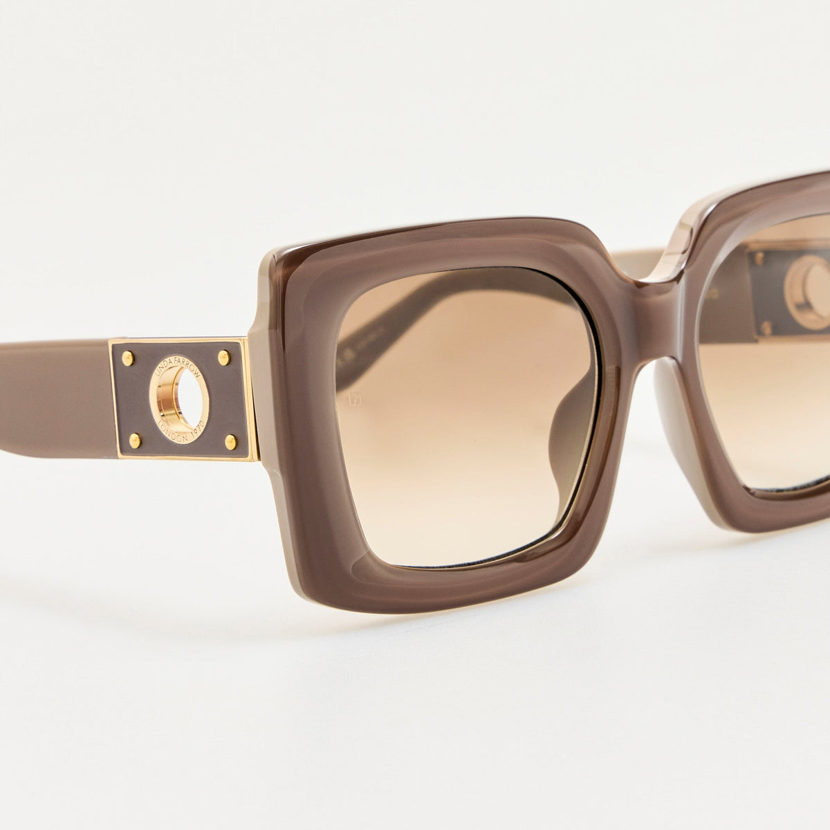 Melba Sunglasses in Taupe - LINDA FARROW-Sunglasses-