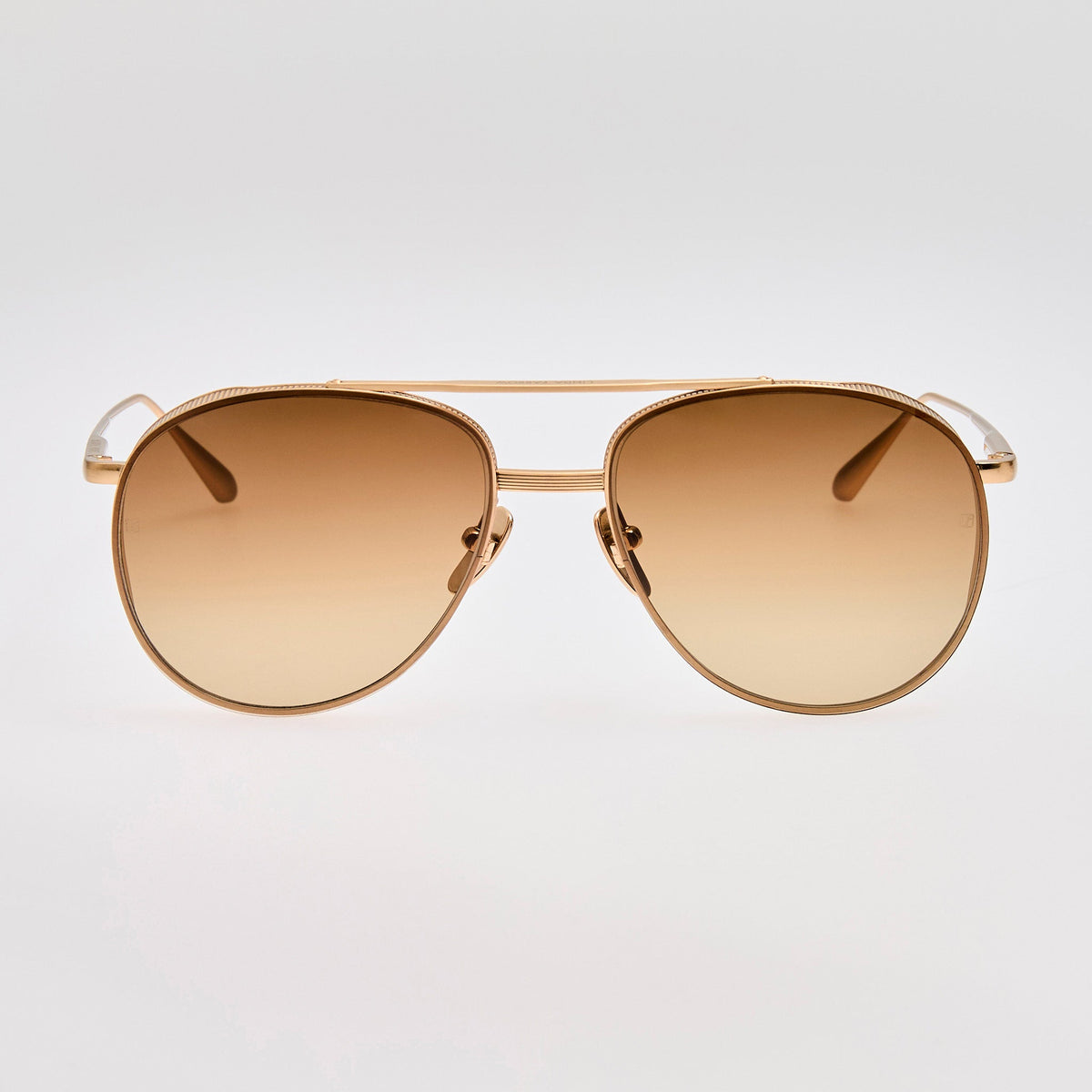 Meret Sunglasses in Brown | LINDA FARROW Luxury Eyewear display picture 2