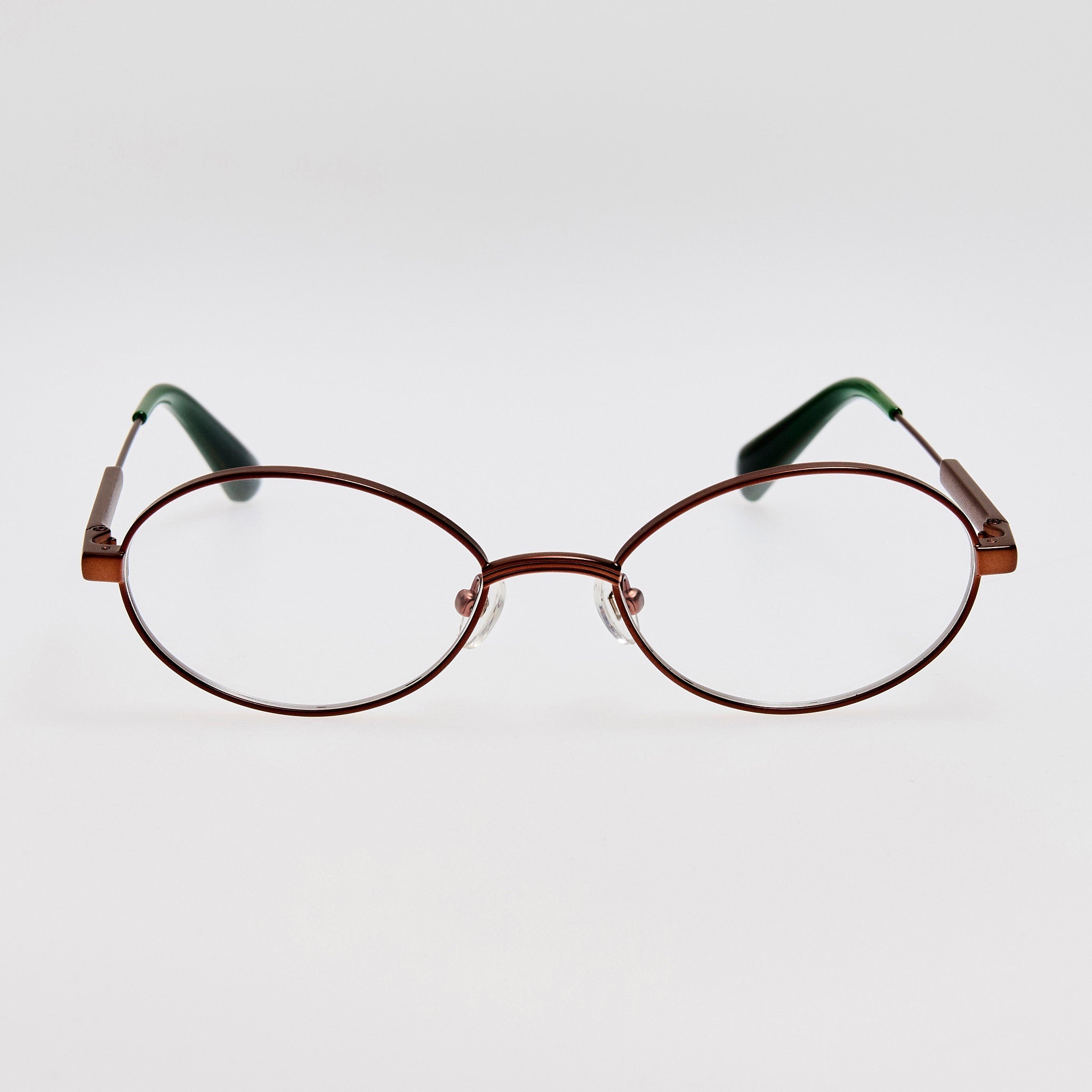 Meunier Optical in Metallic Brown - LINDA FARROW - Optical Frame - 