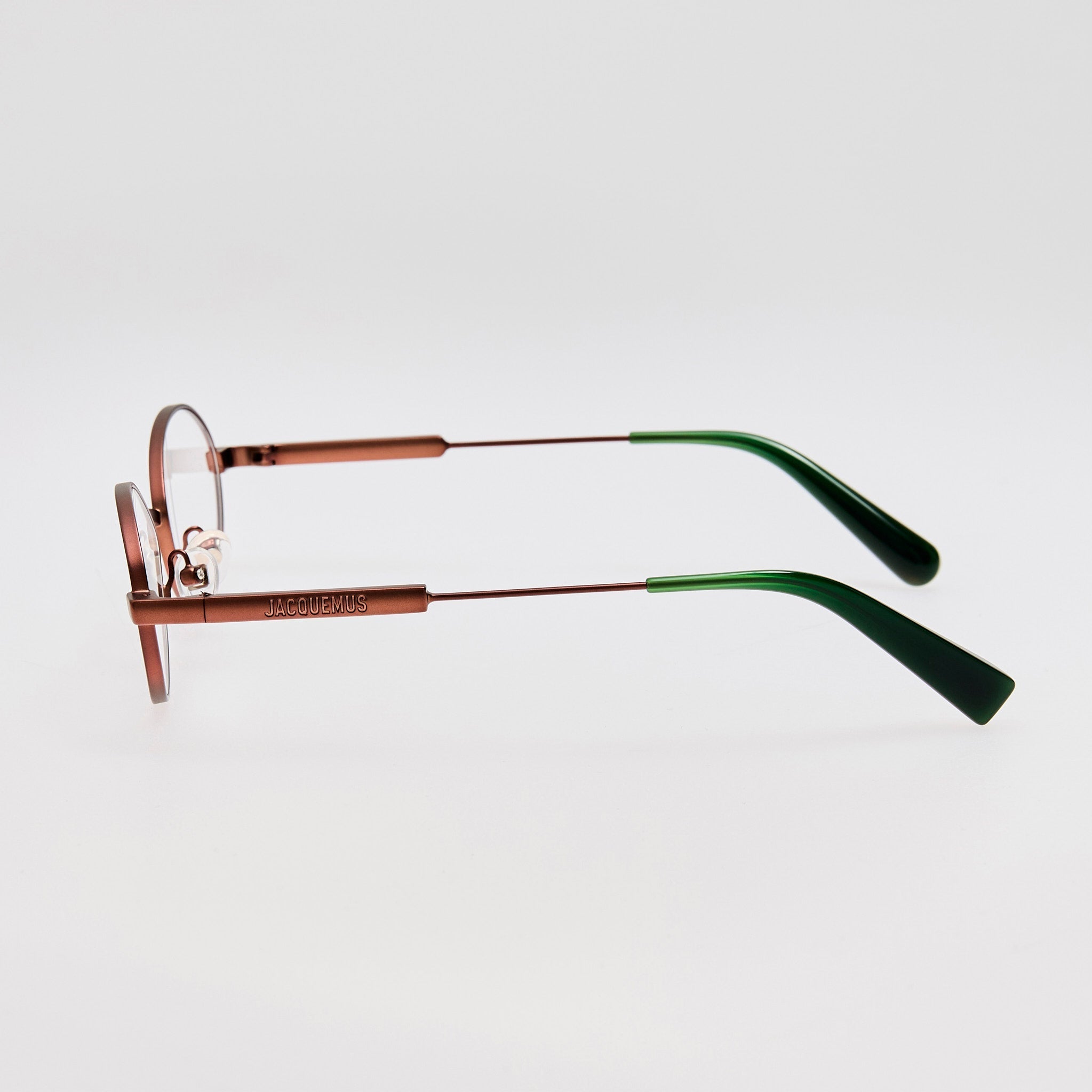 Meunier Optical in Metallic Brown - LINDA FARROW - Optical Frame - 