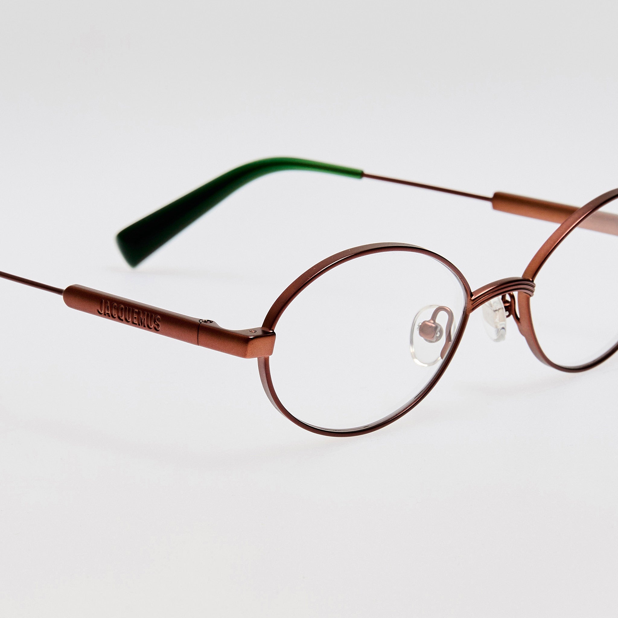 Meunier Optical in Metallic Brown - LINDA FARROW - Optical Frame - 