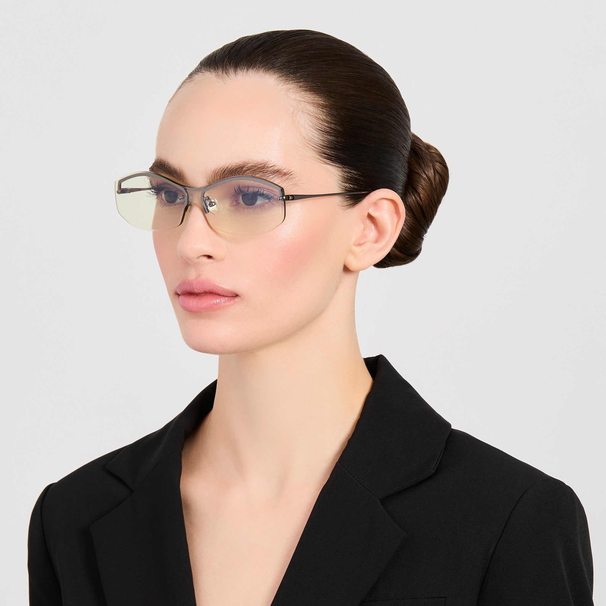 Miami Sunglasses in Nickel and Mint - LINDA FARROW-Sunglasses-