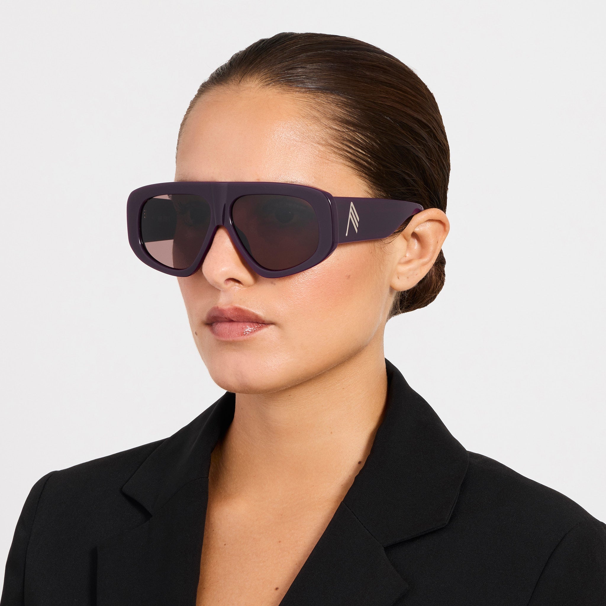 Milano Sunglasses in Mauve - LINDA FARROW-Sunglasses-