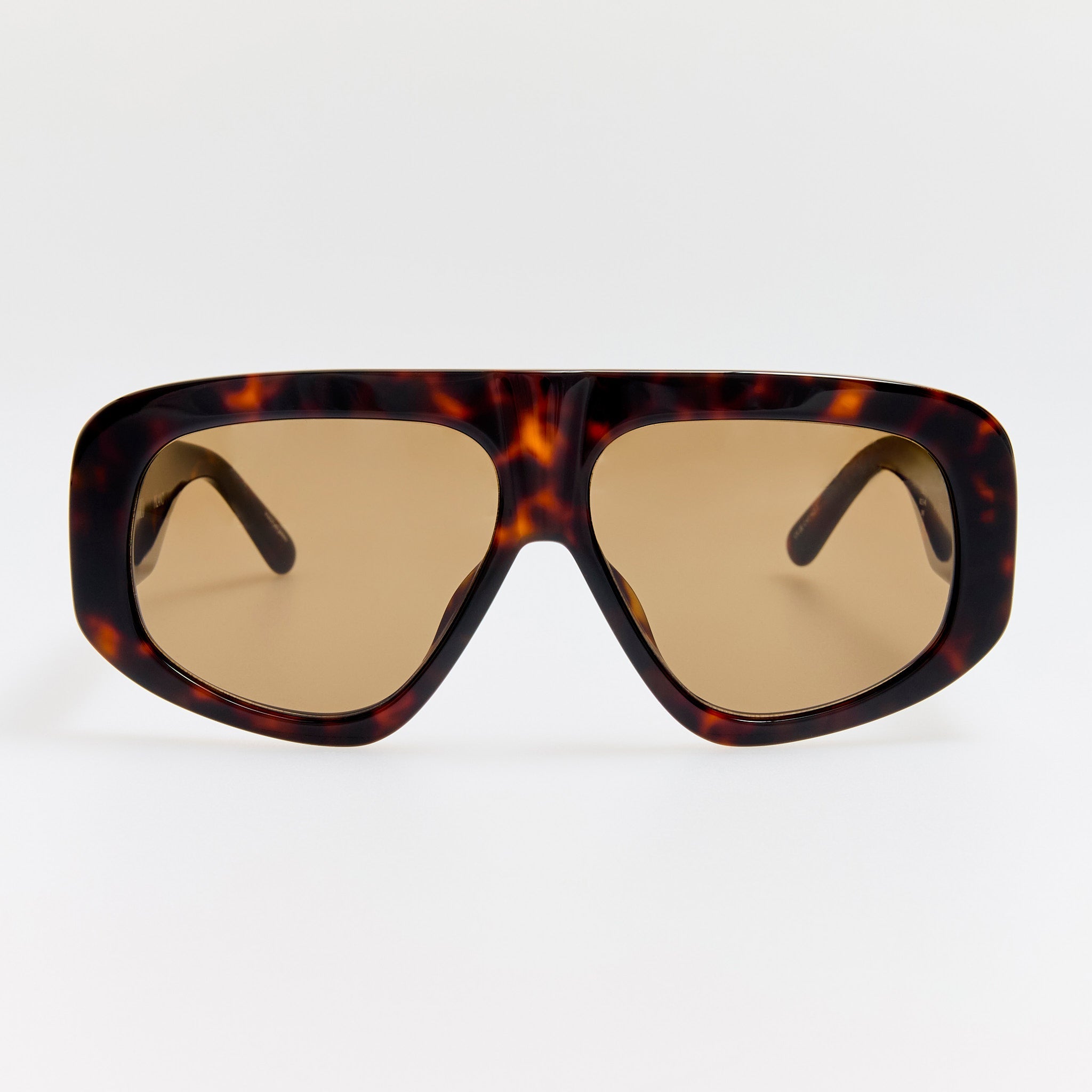Milano Sunglasses in Tortoiseshell and Brown - LINDA FARROW - Sunglasses - 