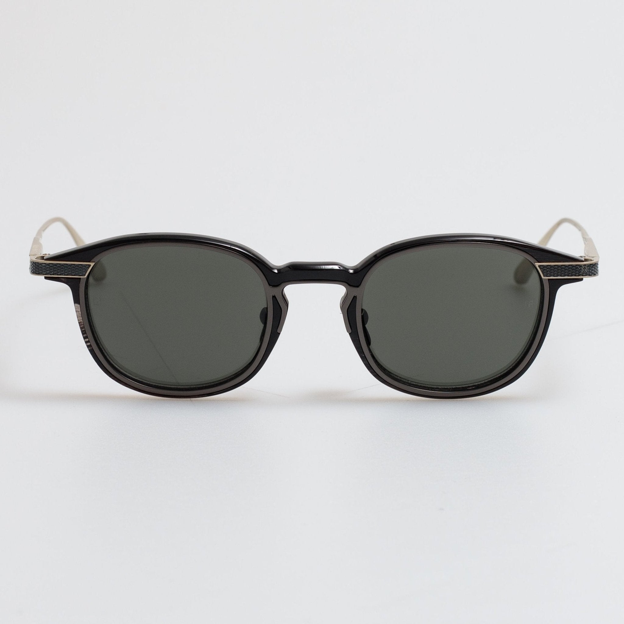 Moore Sunglasses in Buffalo Horn and 925 Sterling Silver - LINDA FARROW - Sunglasses - 