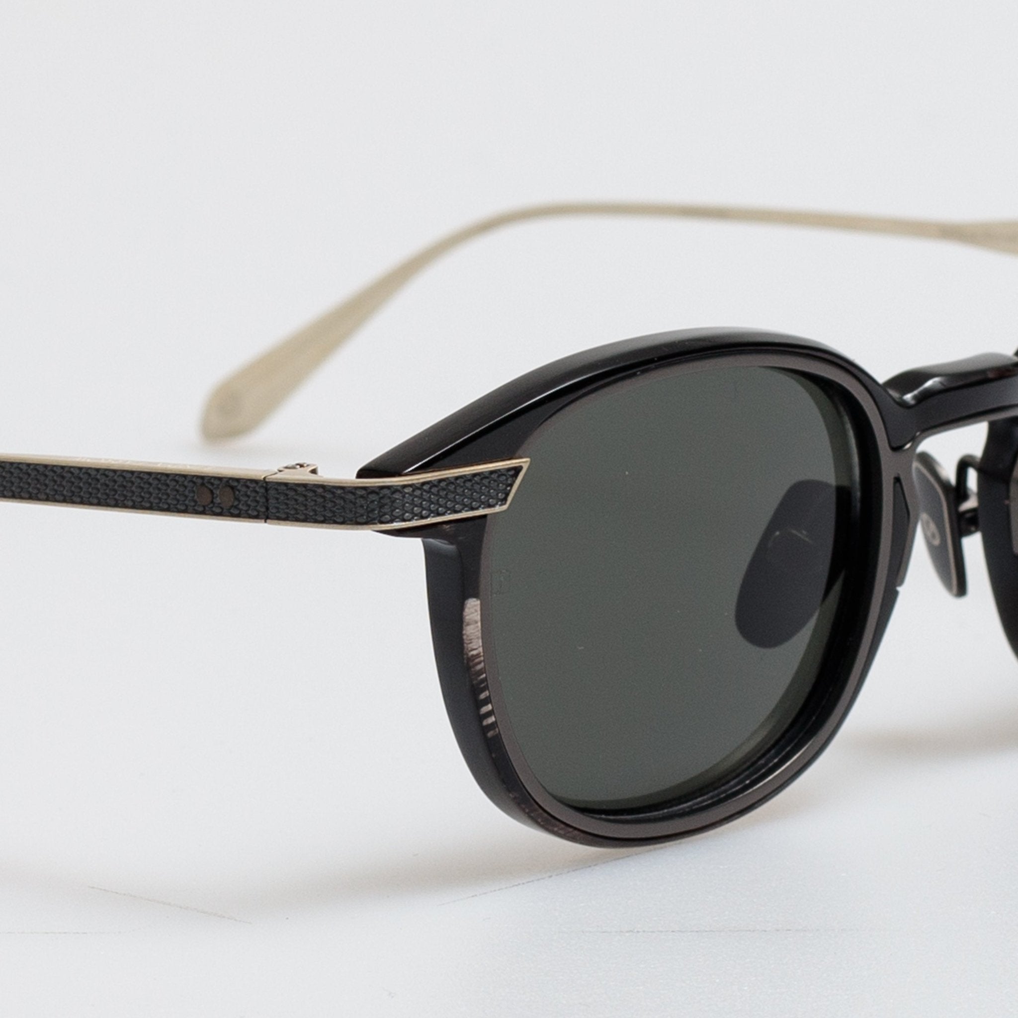 Moore Sunglasses in Buffalo Horn and 925 Sterling Silver - LINDA FARROW - Sunglasses - 