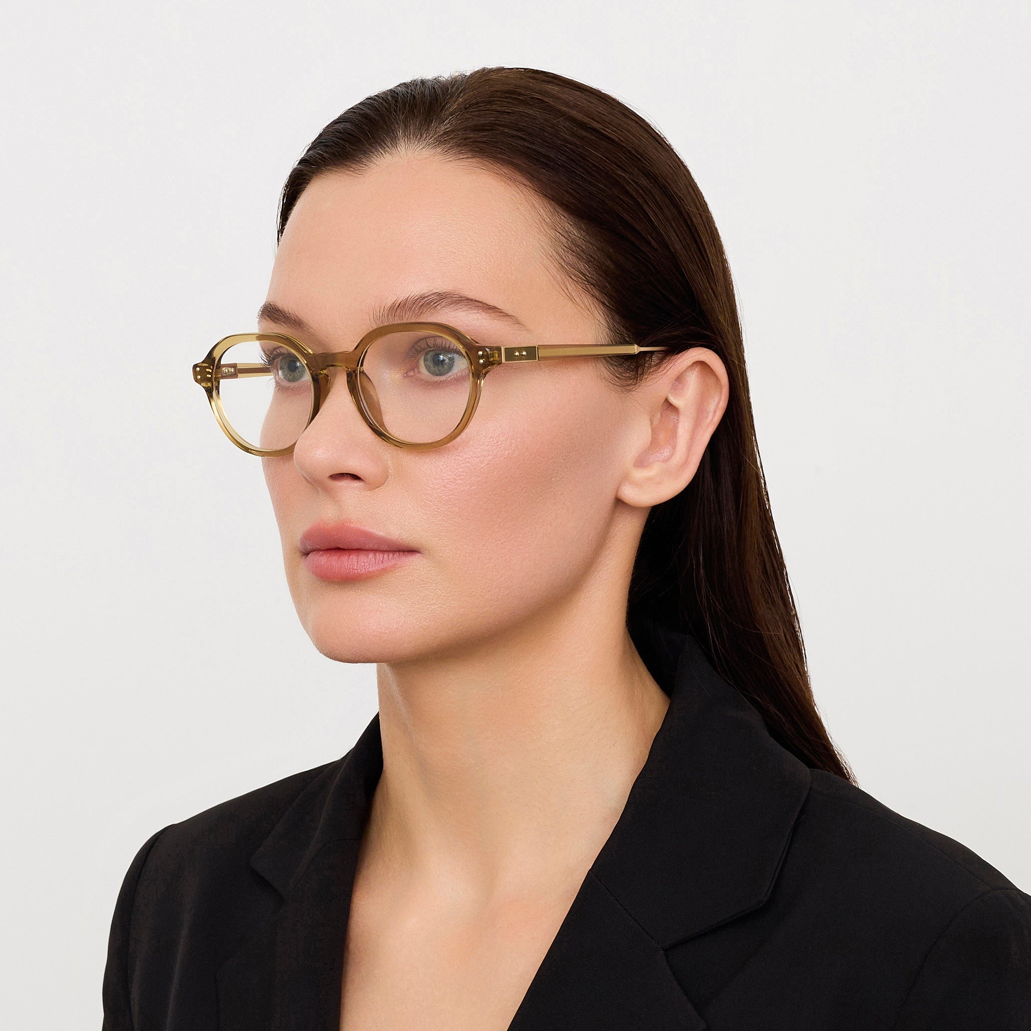 Neilson Optical in Khaki - LINDA FARROW - Optical Frame - 