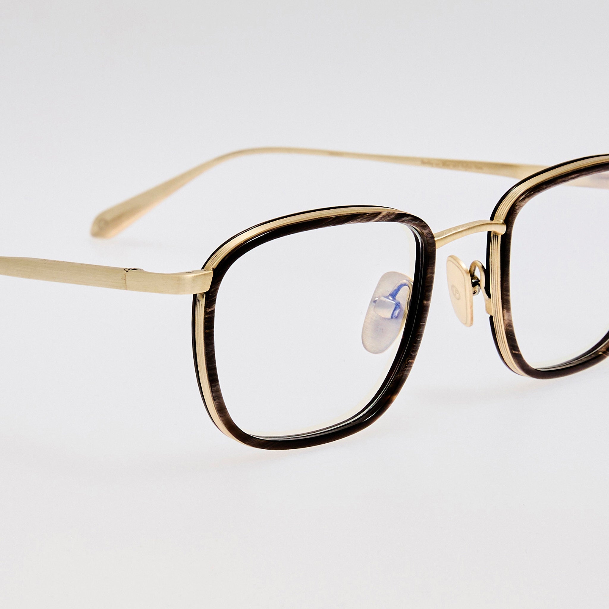 Newton Optical in Buffalo Horn and 925 Sterling Silver - LINDA FARROW-Optical Frame-
