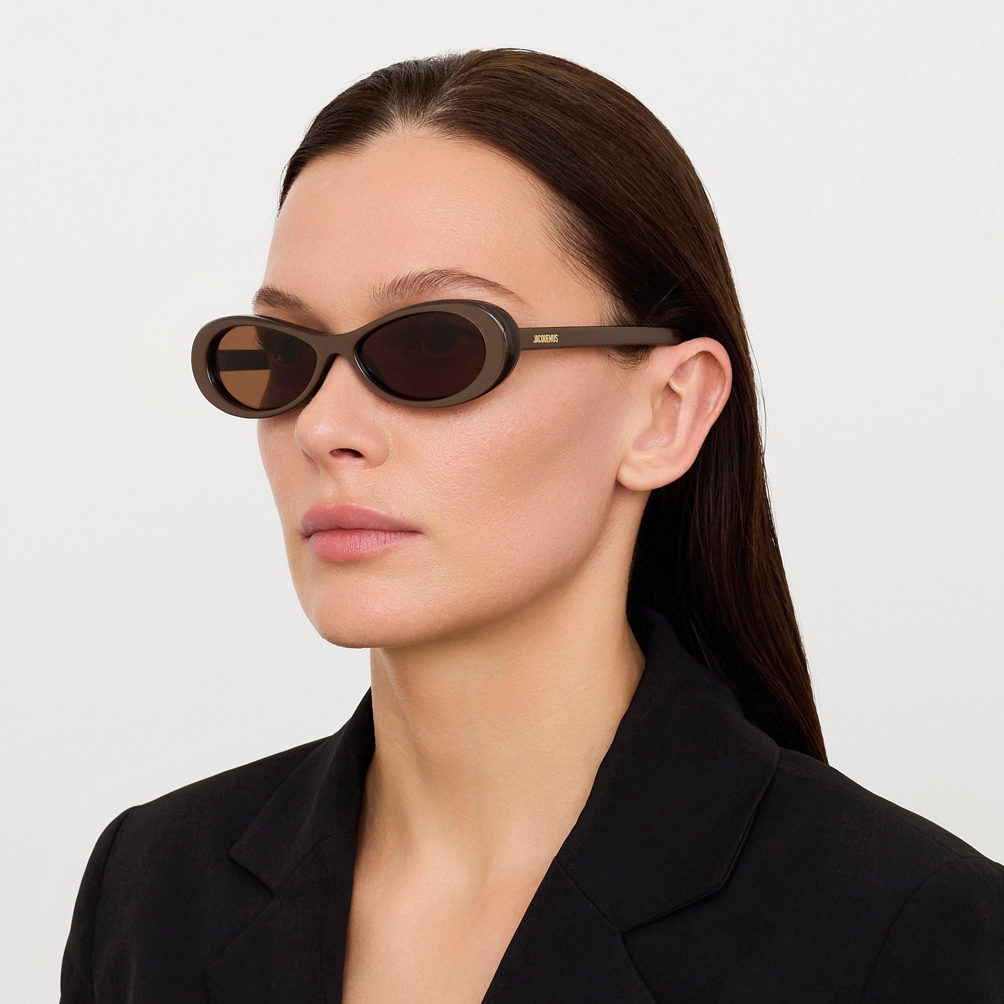 Nuvola Sunglasses in Metallic Brown - LINDA FARROW - Sunglasses - 