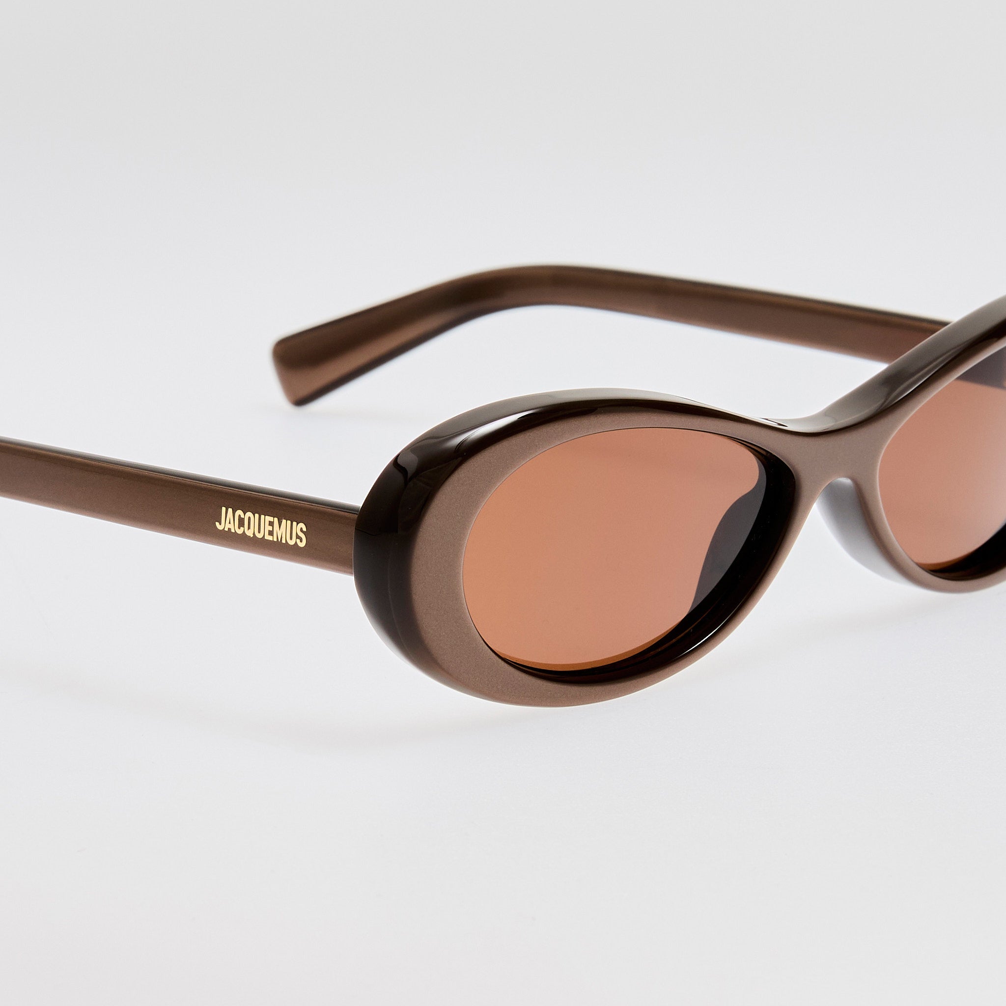 Nuvola Sunglasses in Metallic Brown - LINDA FARROW - Sunglasses - 