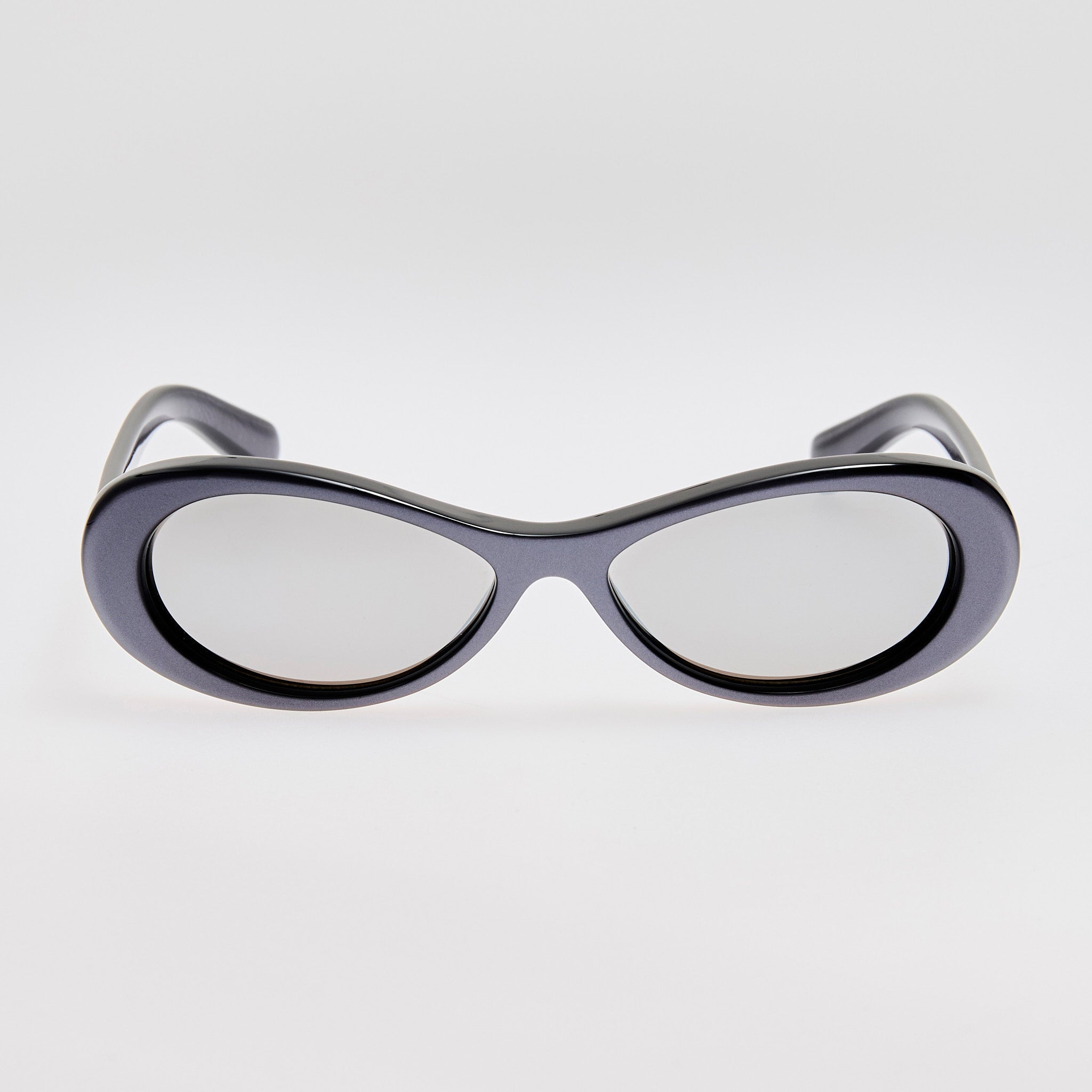 Nuvola Sunglasses in Metallic Gunmetal - LINDA FARROW - Sunglasses - 