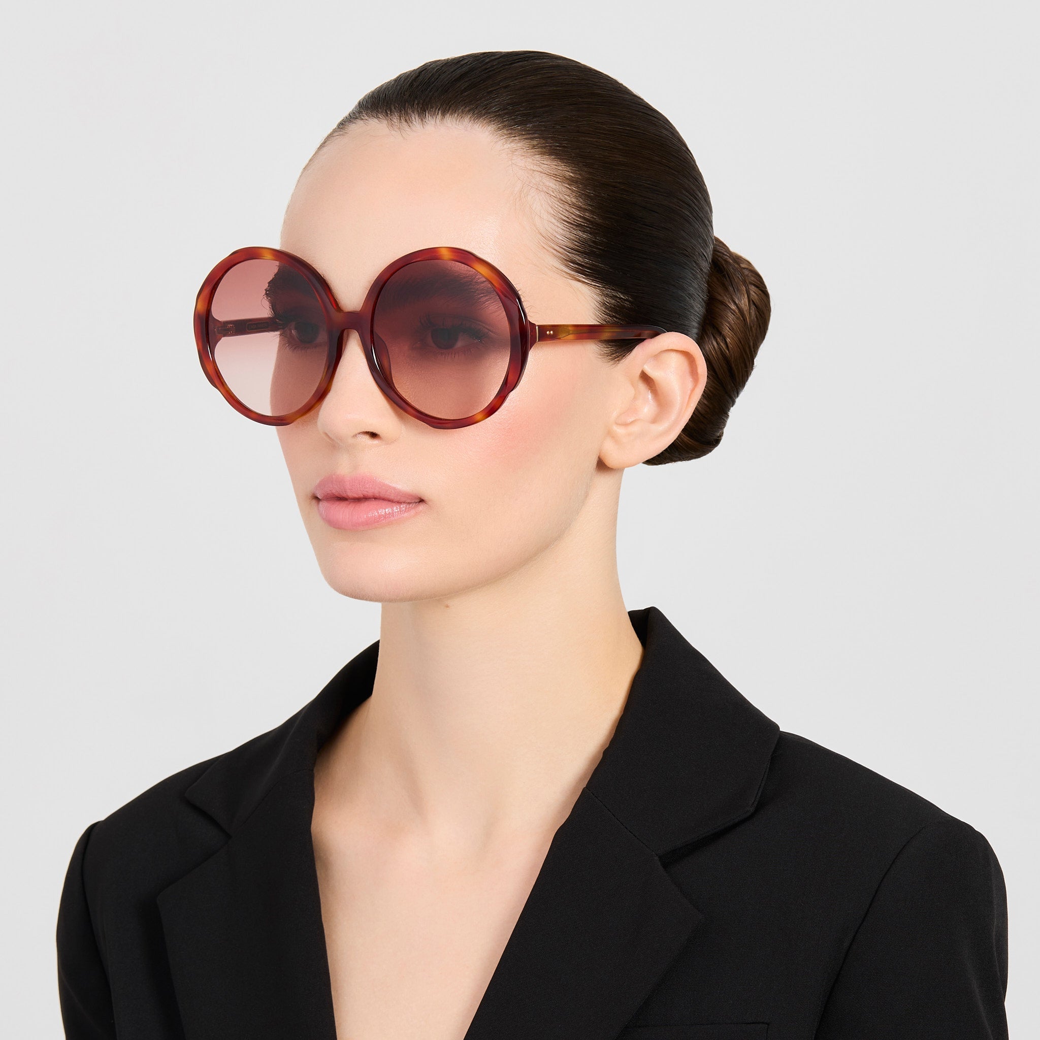 Otavia Sunglasses in Amber Tortoiseshell - LINDA FARROW-Sunglasses-