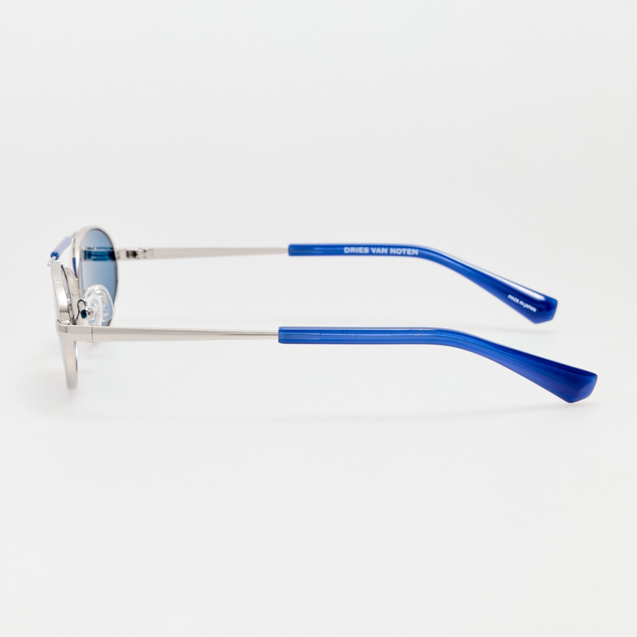 Oval Sunglasses in Navy - LINDA FARROW-Sunglasses-