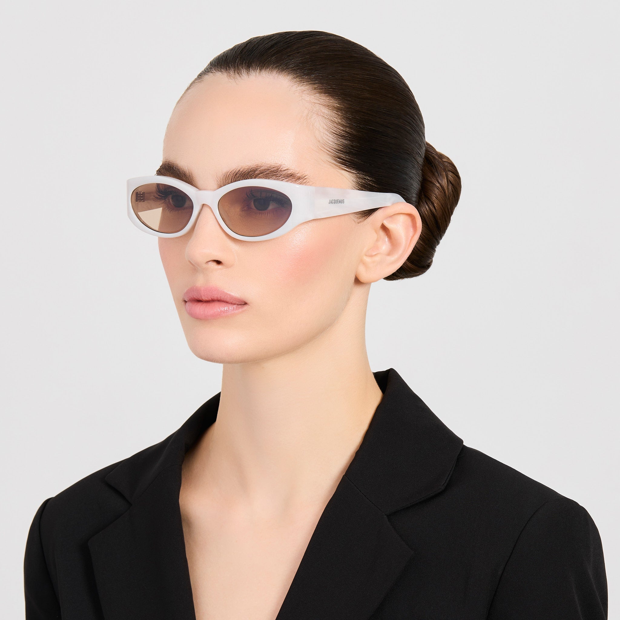 Ovalo Sunglasses in Marble - LINDA FARROW-Sunglasses-