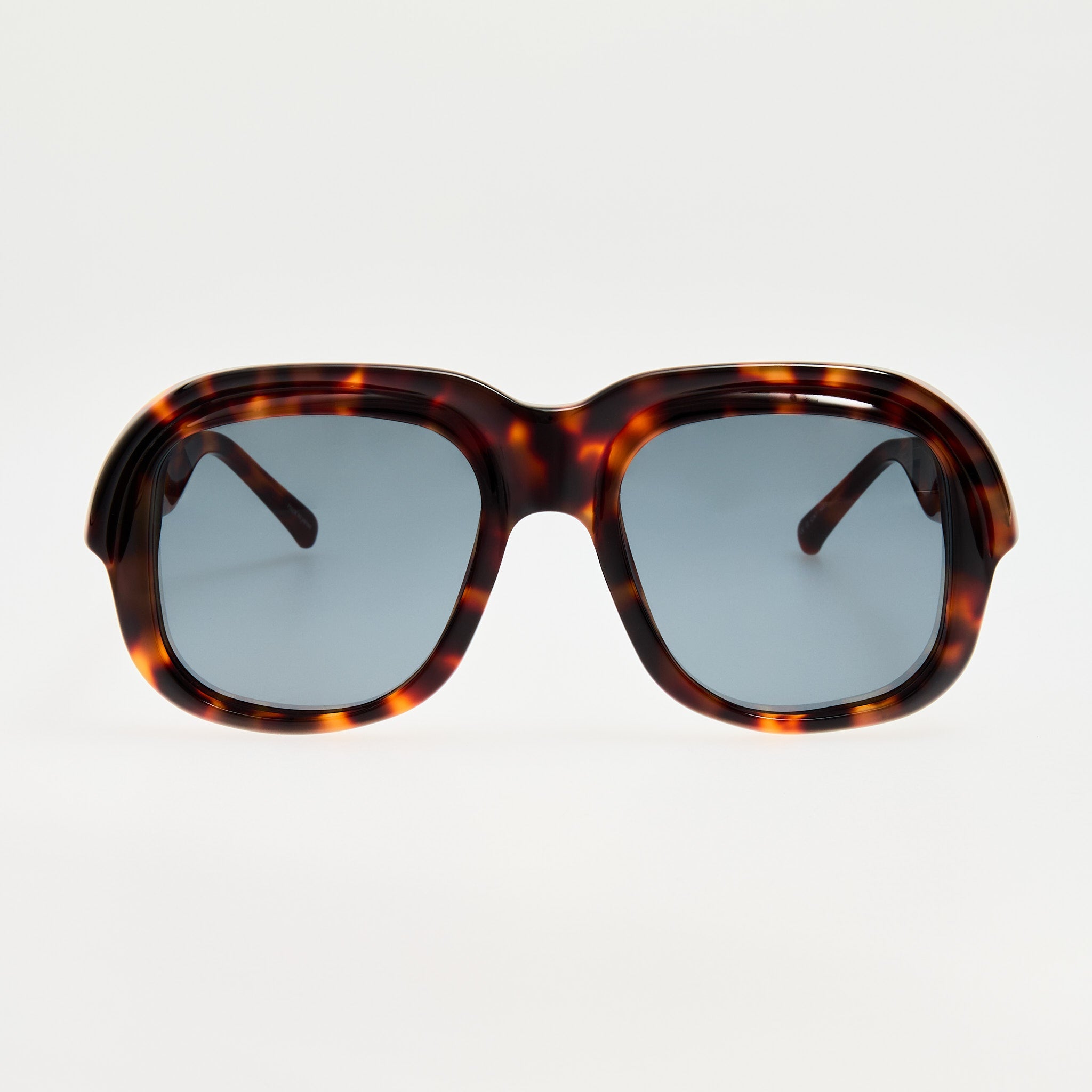 Oversize Sunglasses in Tortoiseshell - LINDA FARROW - Sunglasses - 