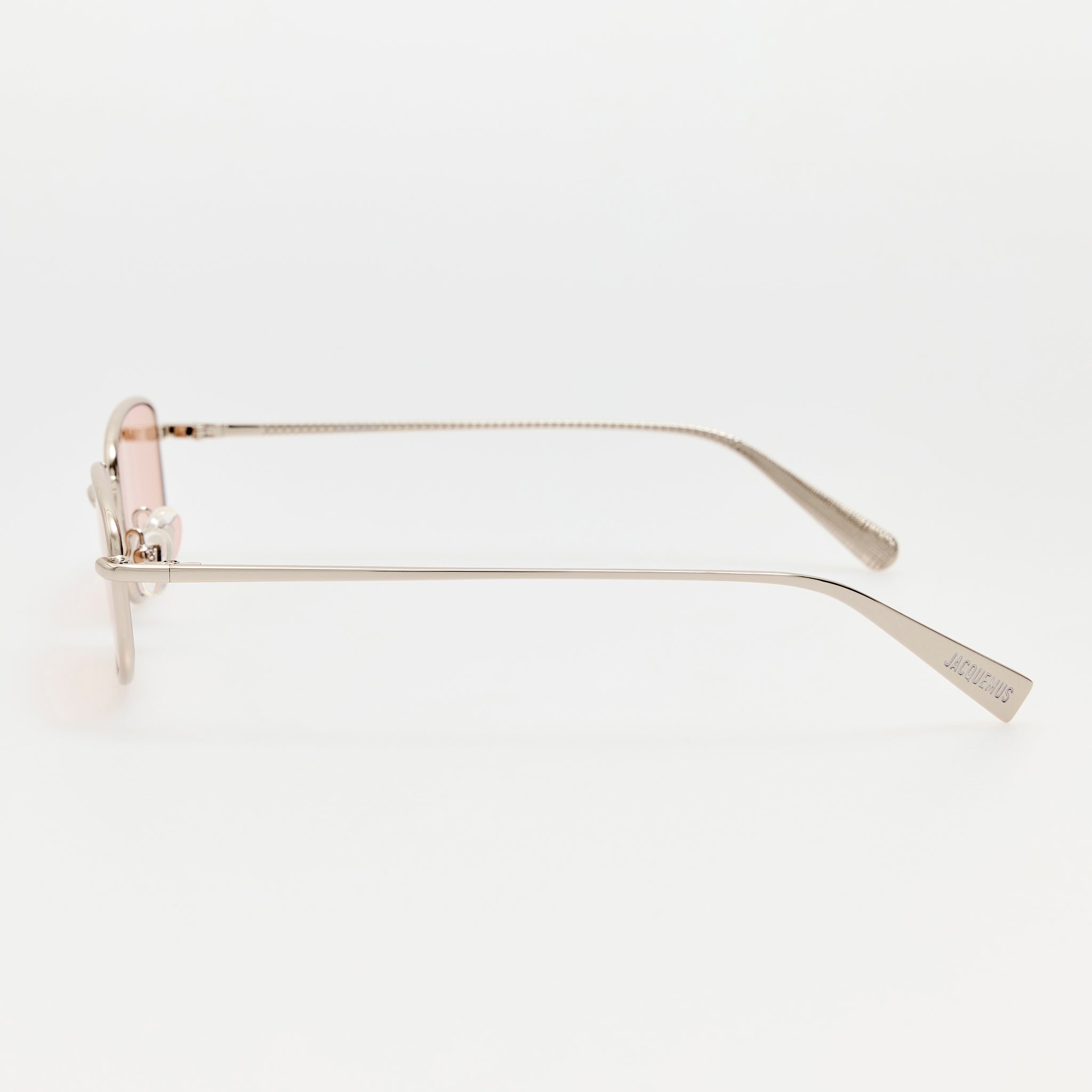 Palma Sunglasses in Silver and Blush - LINDA FARROW-Sunglasses-