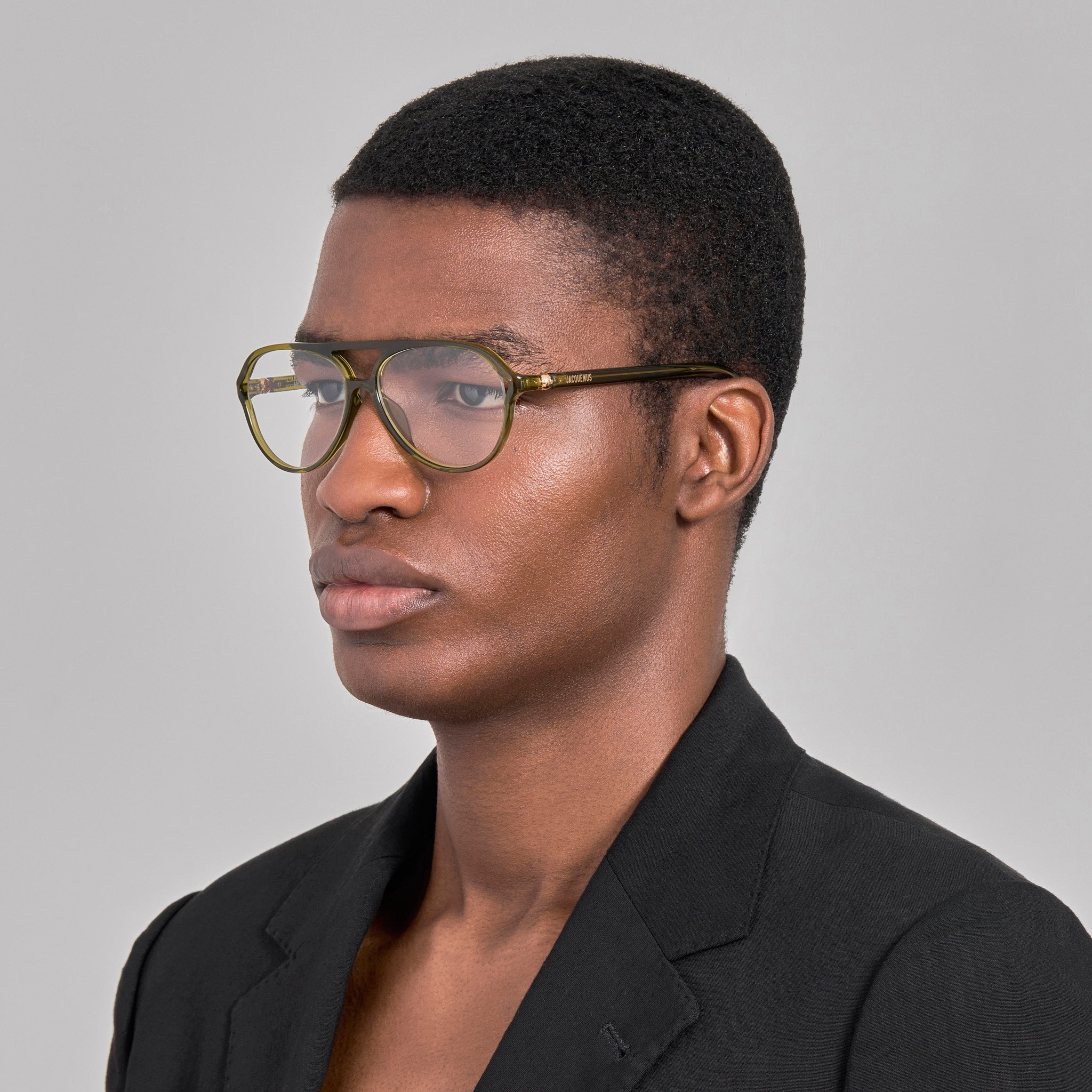 Pastro Optical in Khaki - LINDA FARROW-Optical Frame-