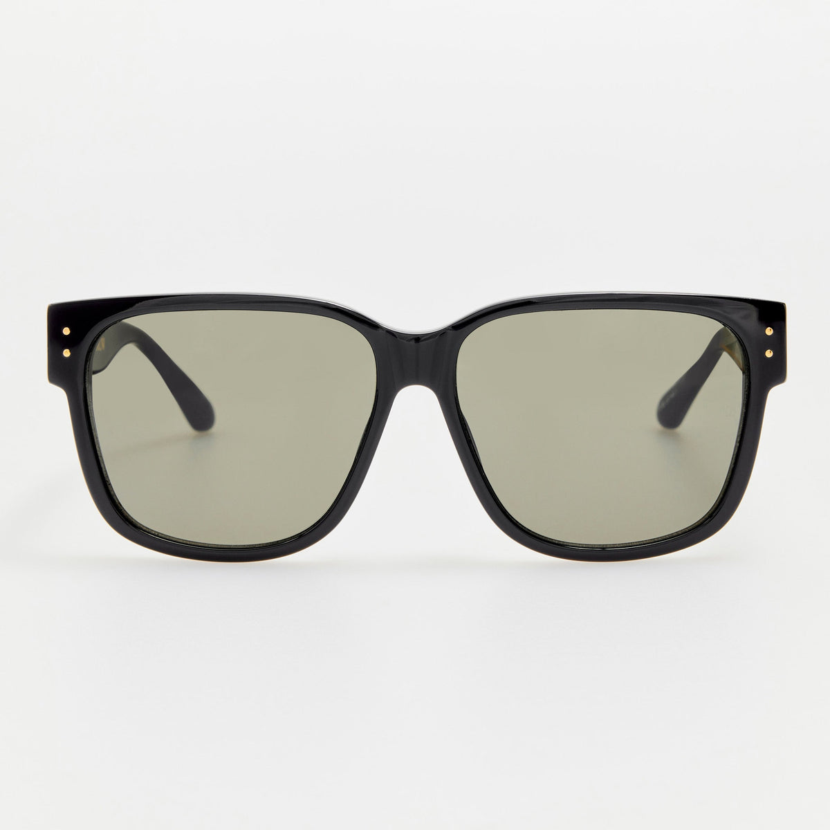 Perry Sunglasses in Black by LINDA FARROW display picture 2