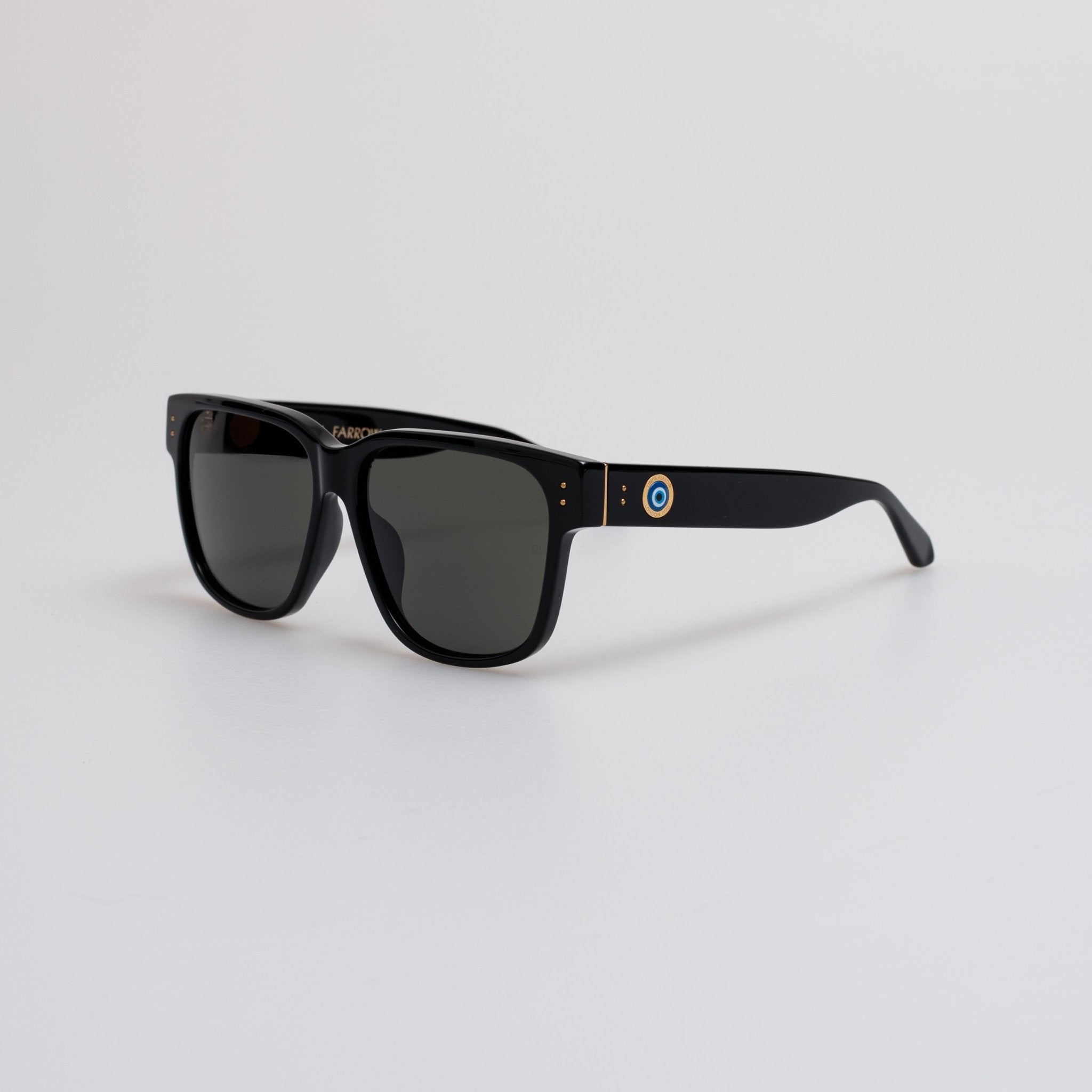 Perry Talisman Sunglasses in Black - LINDA FARROW - Sunglasses - 