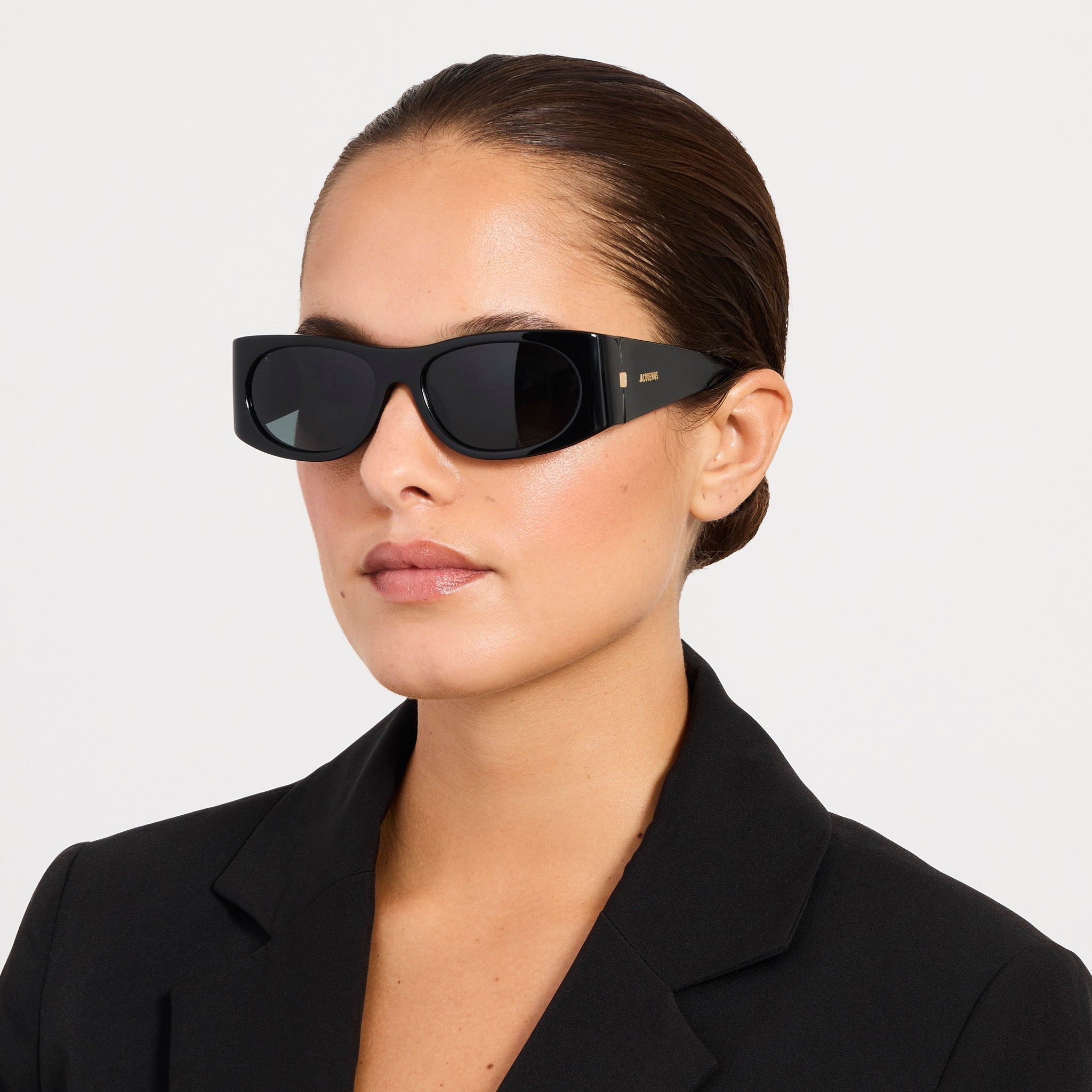 Plage Sunglasses in Black and Grey - LINDA FARROW-Sunglasses-