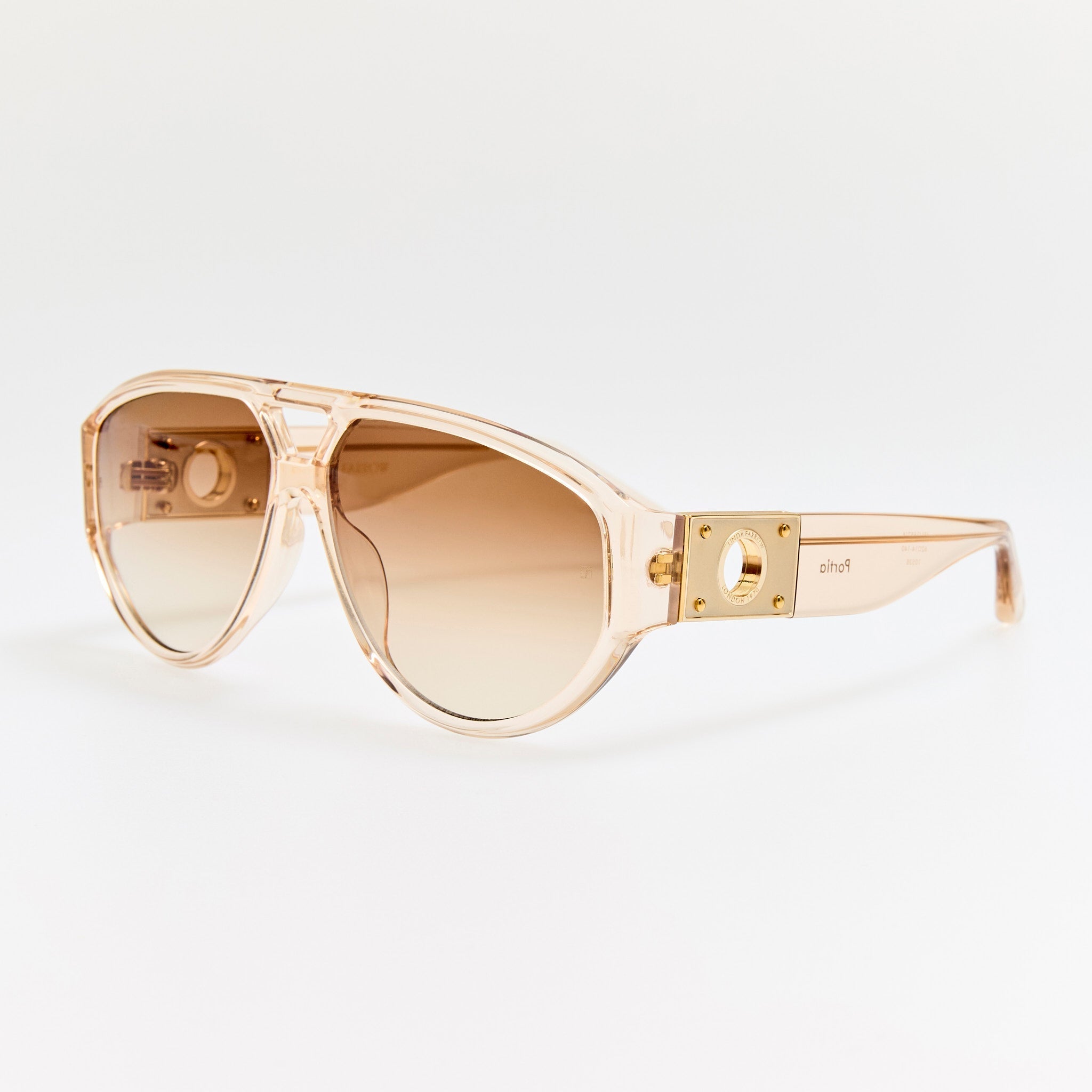 Portia Sunglasses in Ash - LINDA FARROW - Sunglasses - 