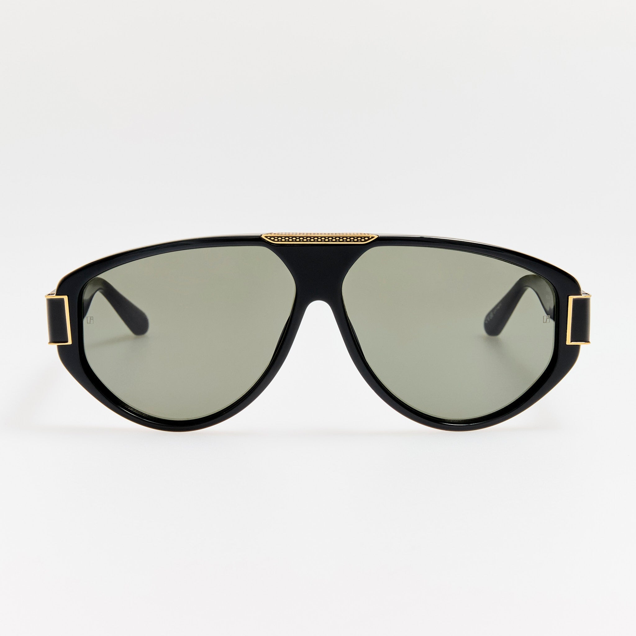 Rowan Sunglasses in Black - LINDA FARROW - Sunglasses - 