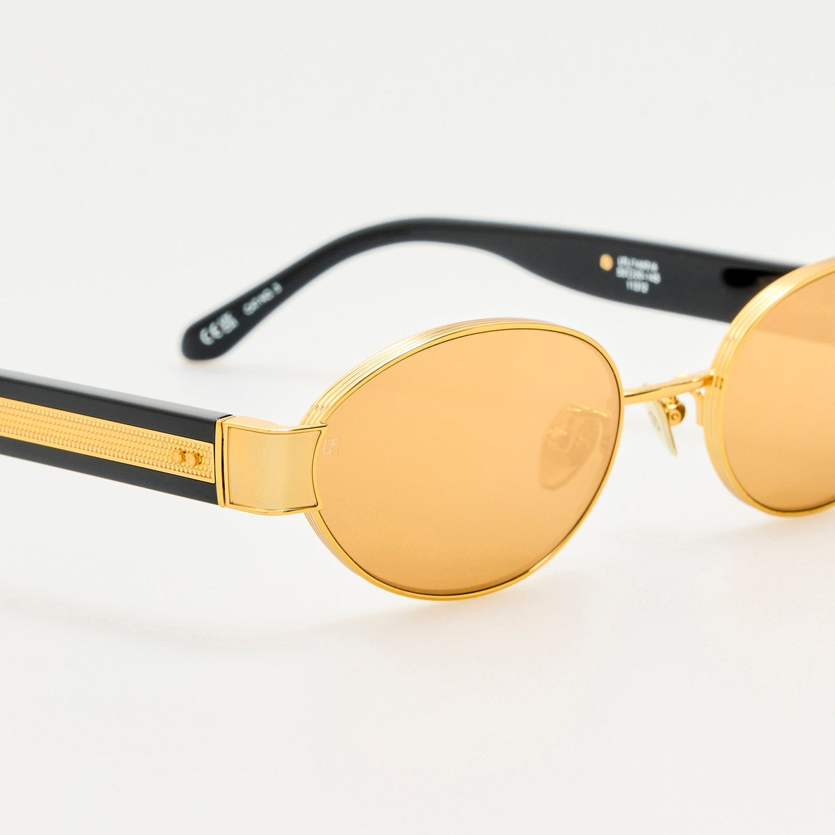 Sadie Sunglasses in 24K Gold - LINDA FARROW-Sunglasses-