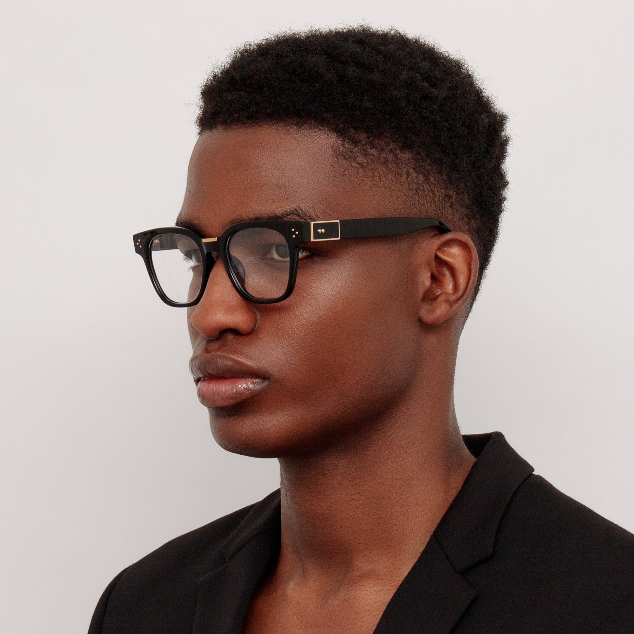 Sanchez Optical Frame in Black - LINDA FARROW - Optical Frame - 