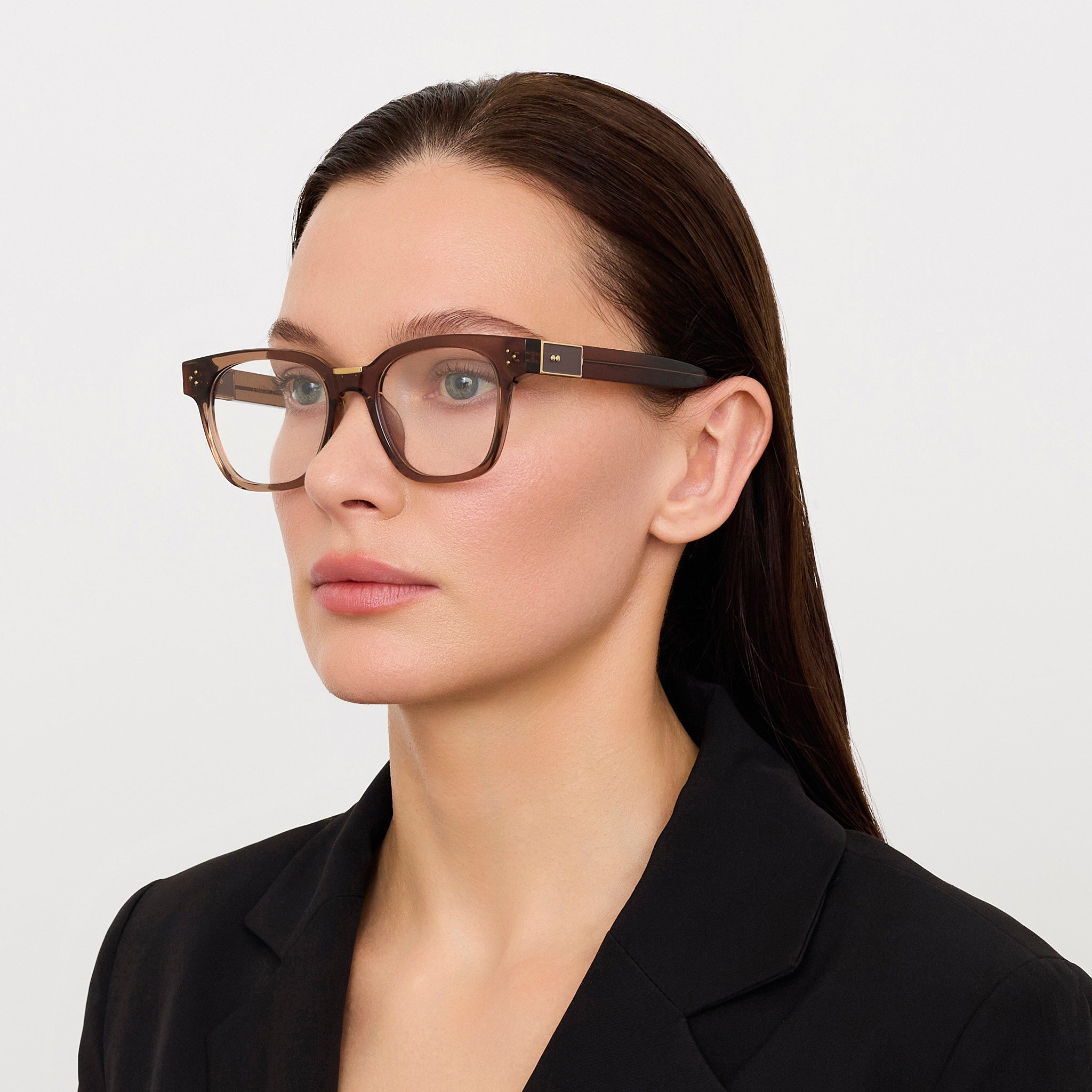 Sanchez Optical in Brown - LINDA FARROW - Optical Frame - 