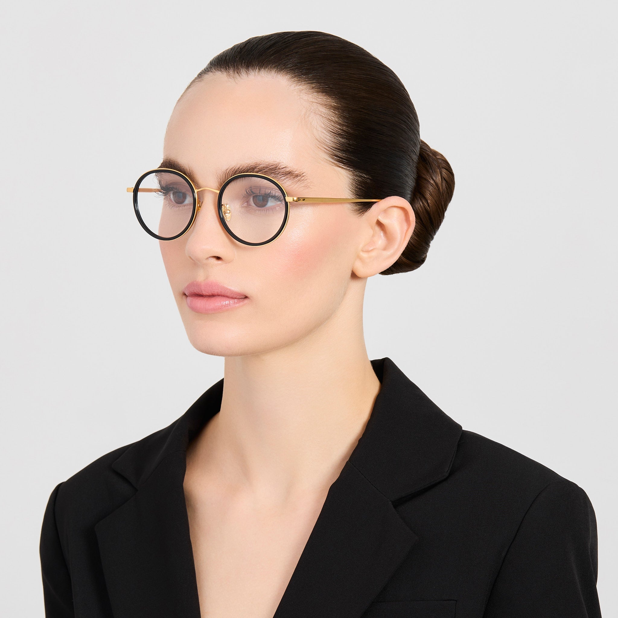 Sato Optical Frame in 22K Yellow Gold - LINDA FARROW-Optical Frame-