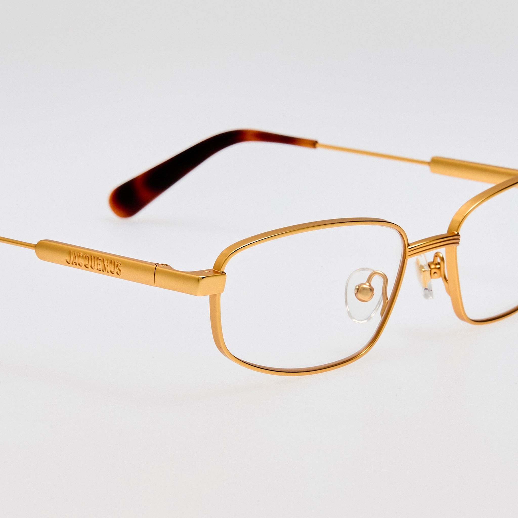 Secretaire Optical in Matt Gold - LINDA FARROW - Optical Frame - 